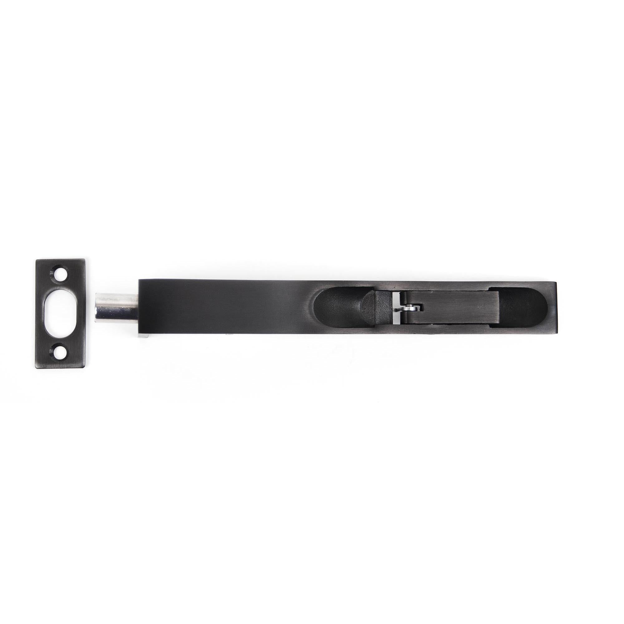 Black PVD Stainless Steel 6" Flush Bolt | From The Anvil - Bolts - From The Anvil - Yester Home