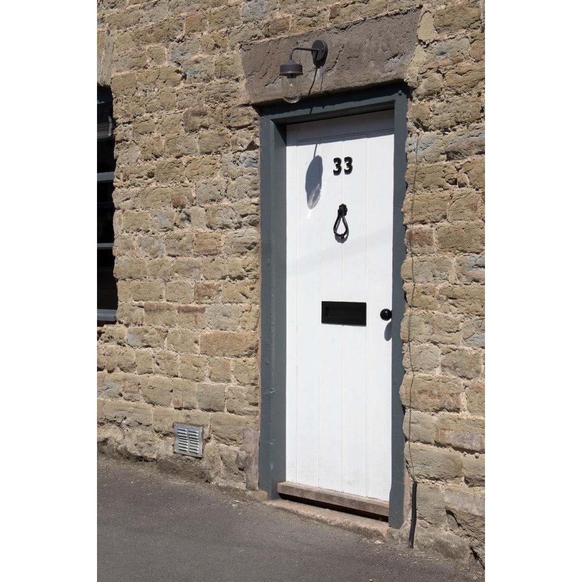 Black Pear Shaped Door Knocker | From The Anvil-Surface Fixed Door Knockers-Yester Home