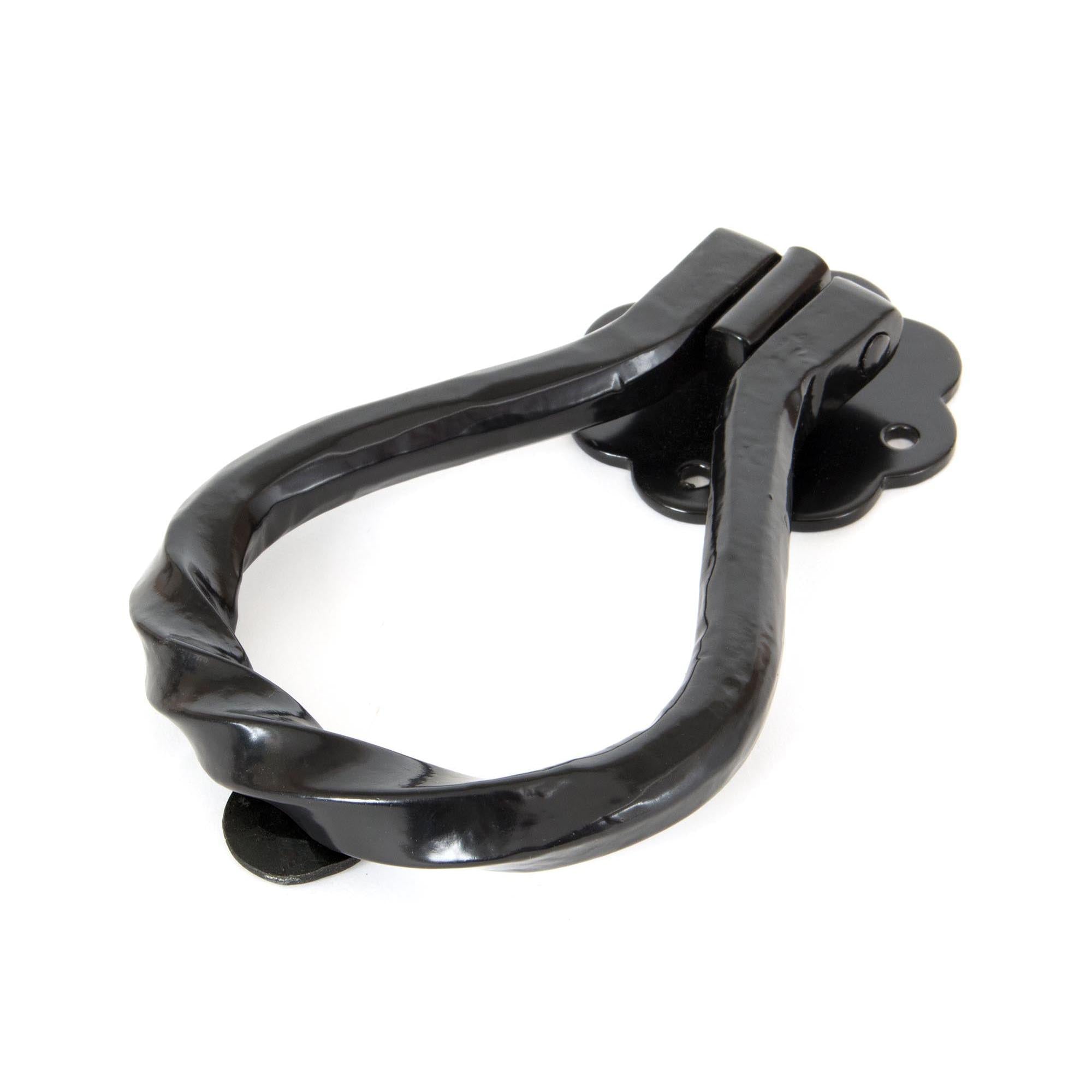 Black Pear Shaped Door Knocker | From The Anvil - Surface Fixed Door Knockers - From The Anvil - Yester Home