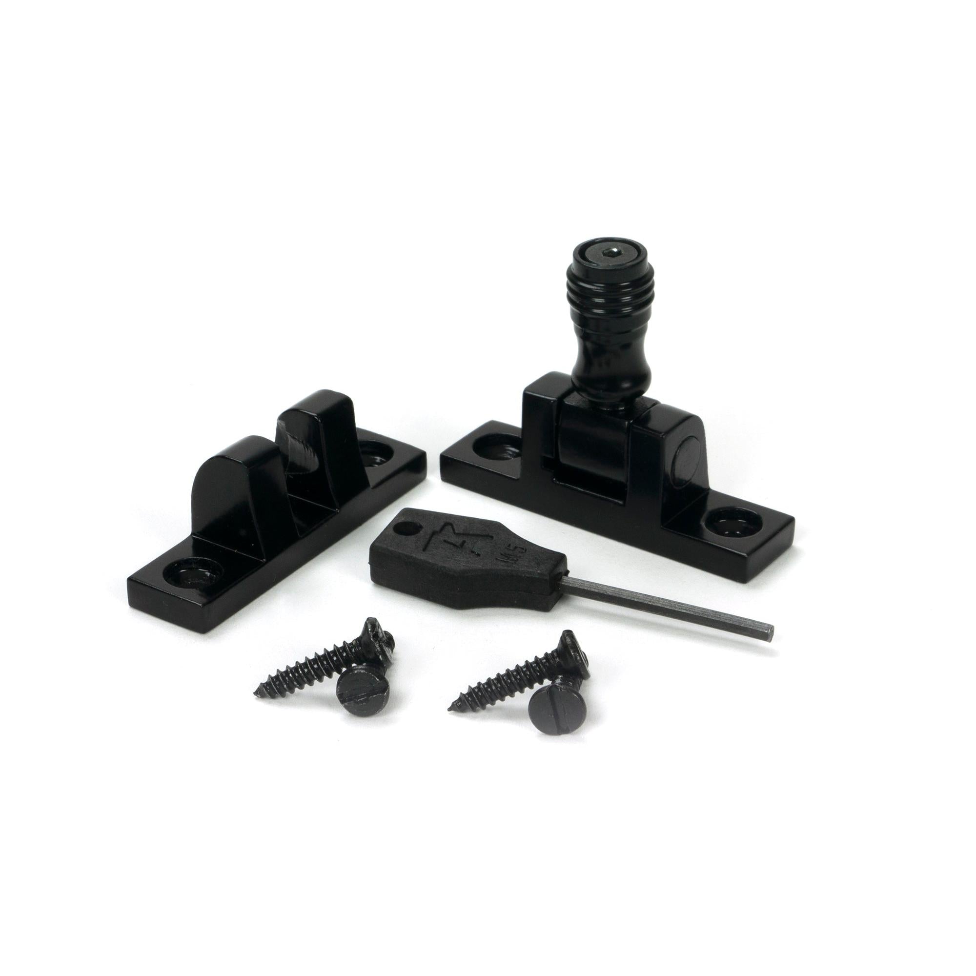 Black Prestbury Brighton Fastener - Narrow (Square) - Brighton Fasteners - From The Anvil - Yester Home