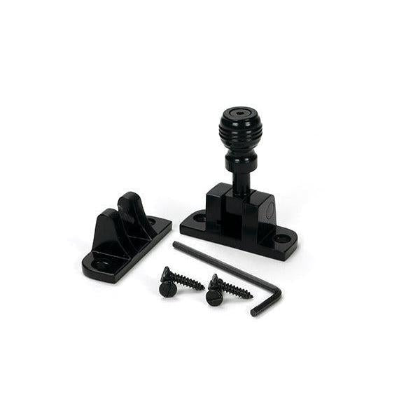 Black Prestbury Brighton Fastener (Radiused) - Brighton Fasteners - From The Anvil - Yester Home