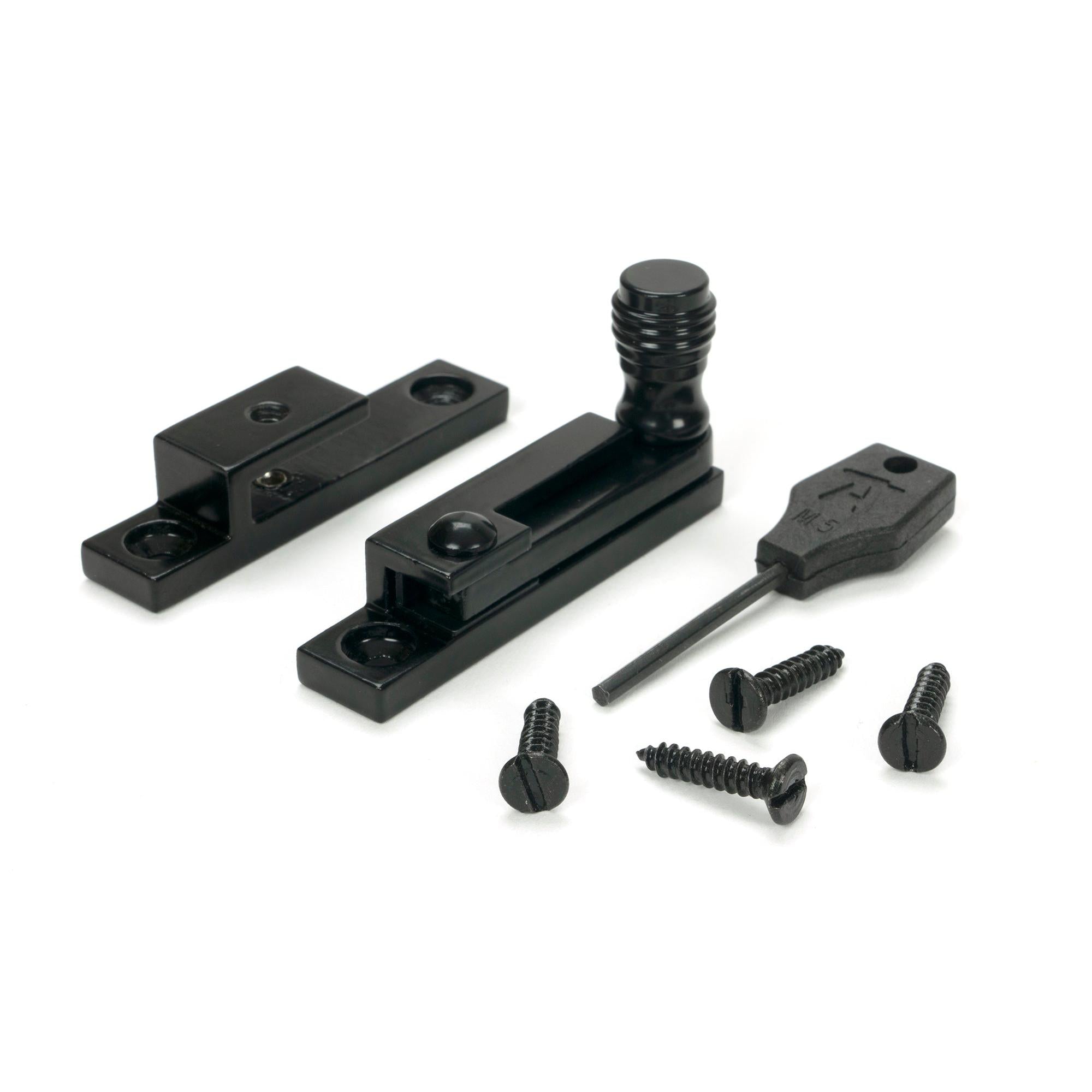 Black Prestbury Quadrant Fastener - Narrow - Quadrant Fasteners - From The Anvil - Yester Home