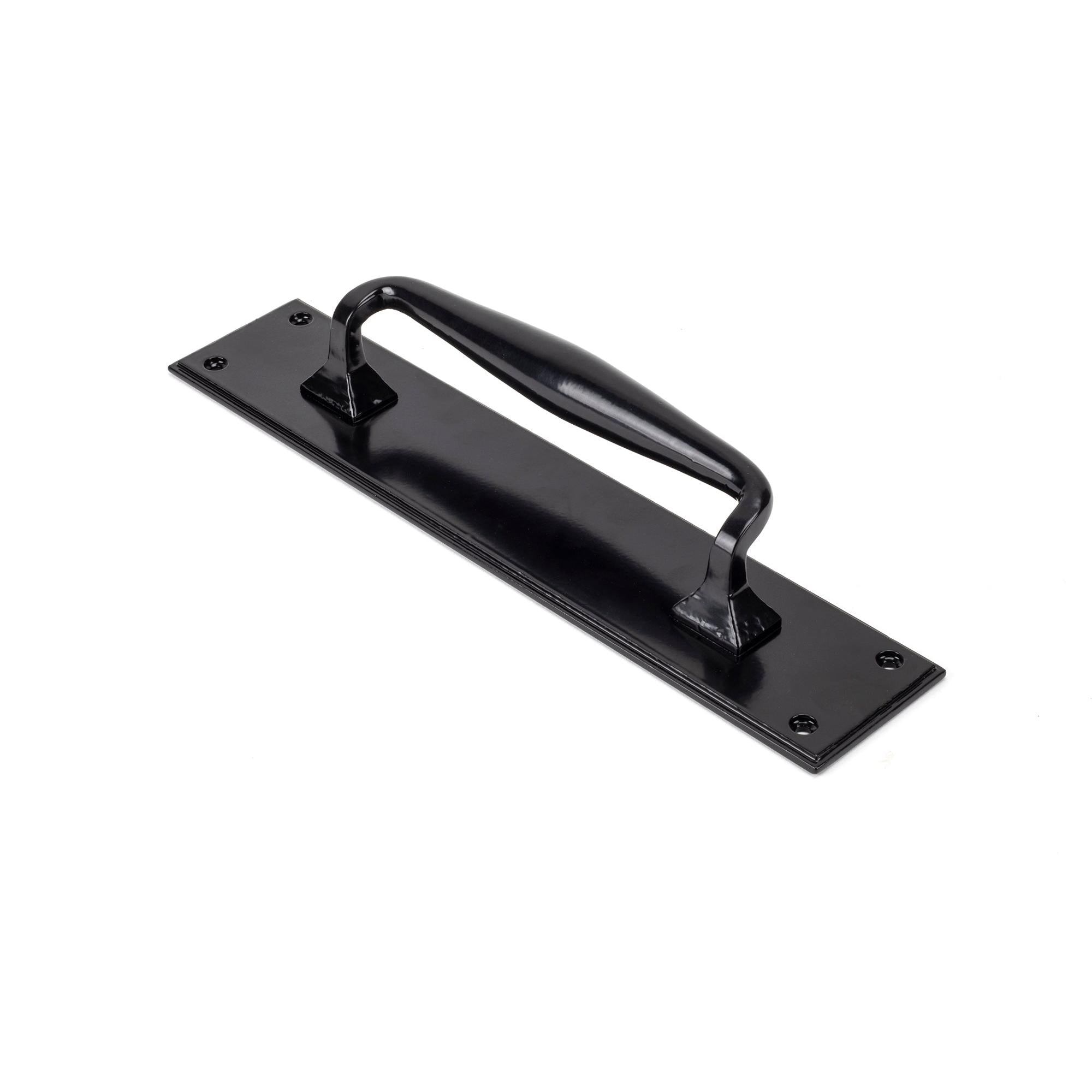 Black Pull Handle on Backplate | From The Anvil - On Backplate - From The Anvil - Yester Home
