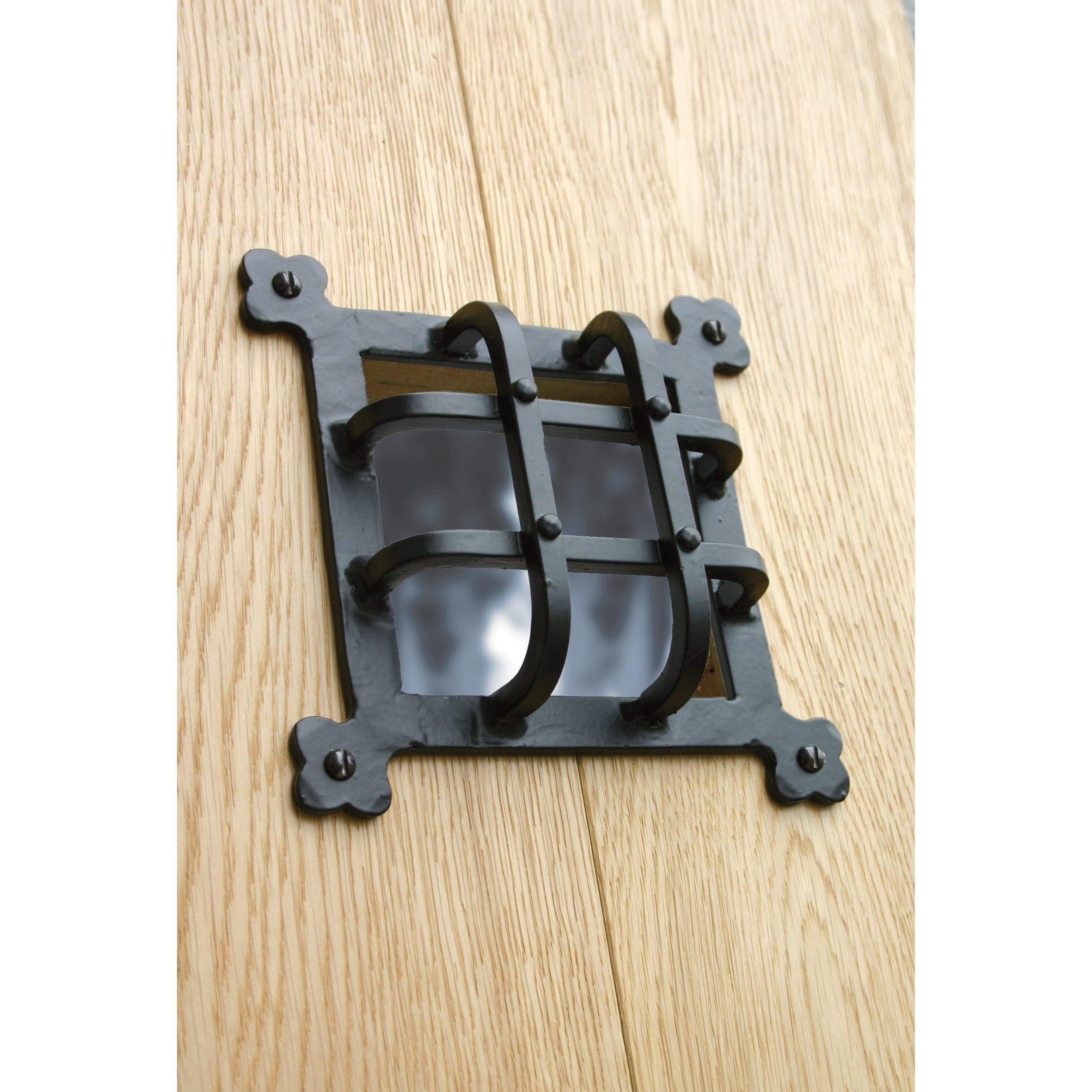 Black Raised Door Grill | From The Anvil-Security-Yester Home