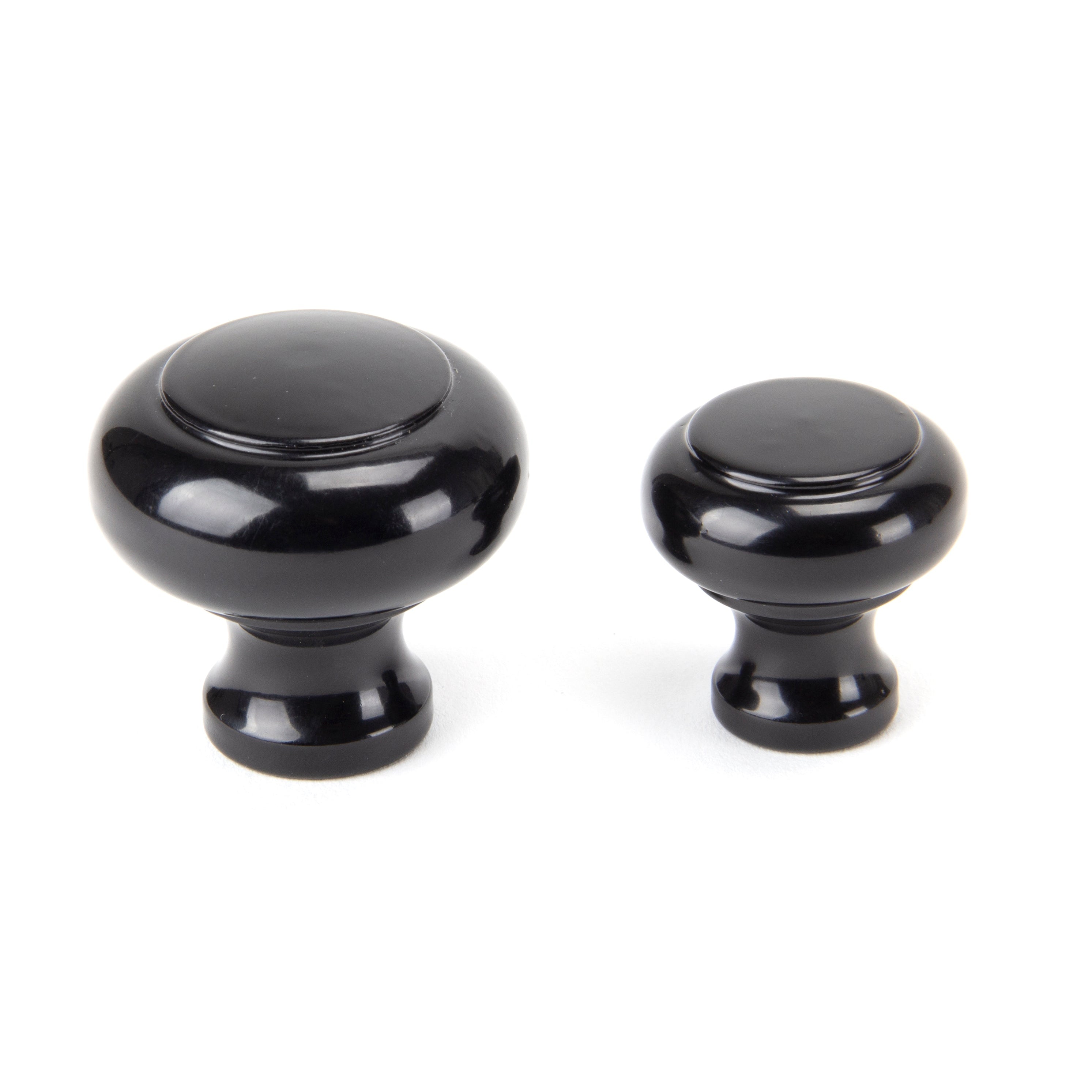 Black Regency Cabinet Knob - Large | From The Anvil-Cabinet Knobs-Yester Home
