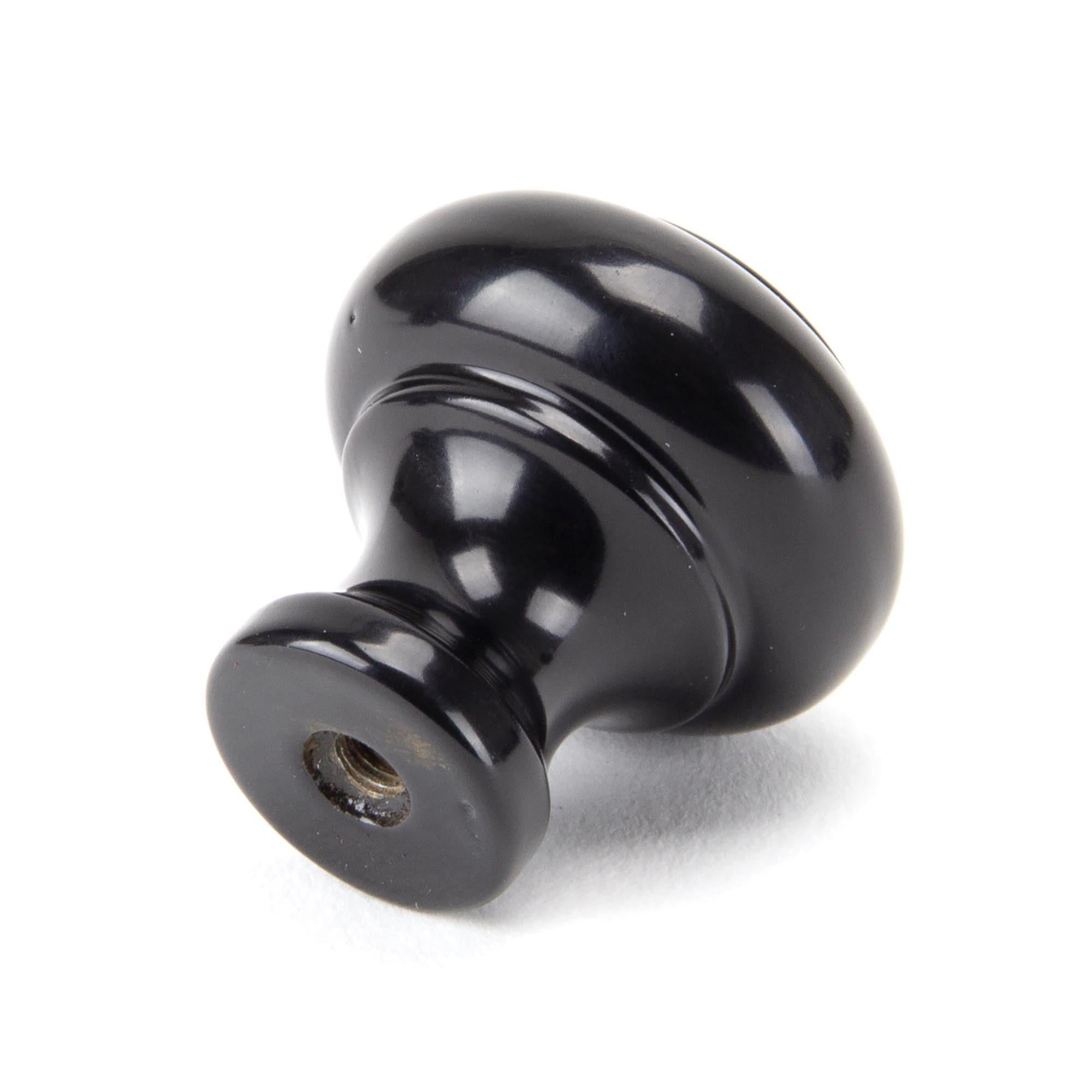 Black Regency Cabinet Knob - Small | From The Anvil - Cabinet Knobs - From The Anvil - Yester Home