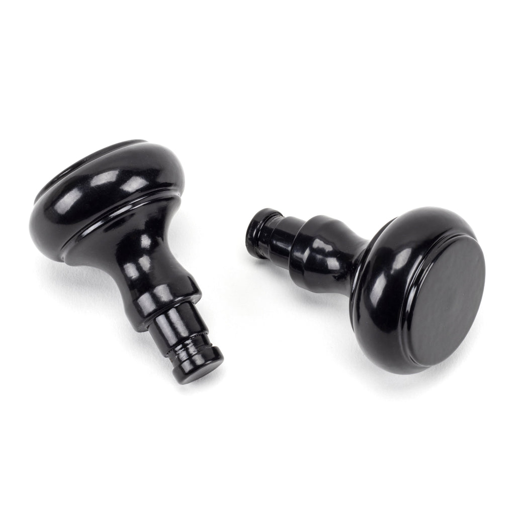 Black Regency Curtain Finial (pair) | From The Anvil-Finials-Yester Home