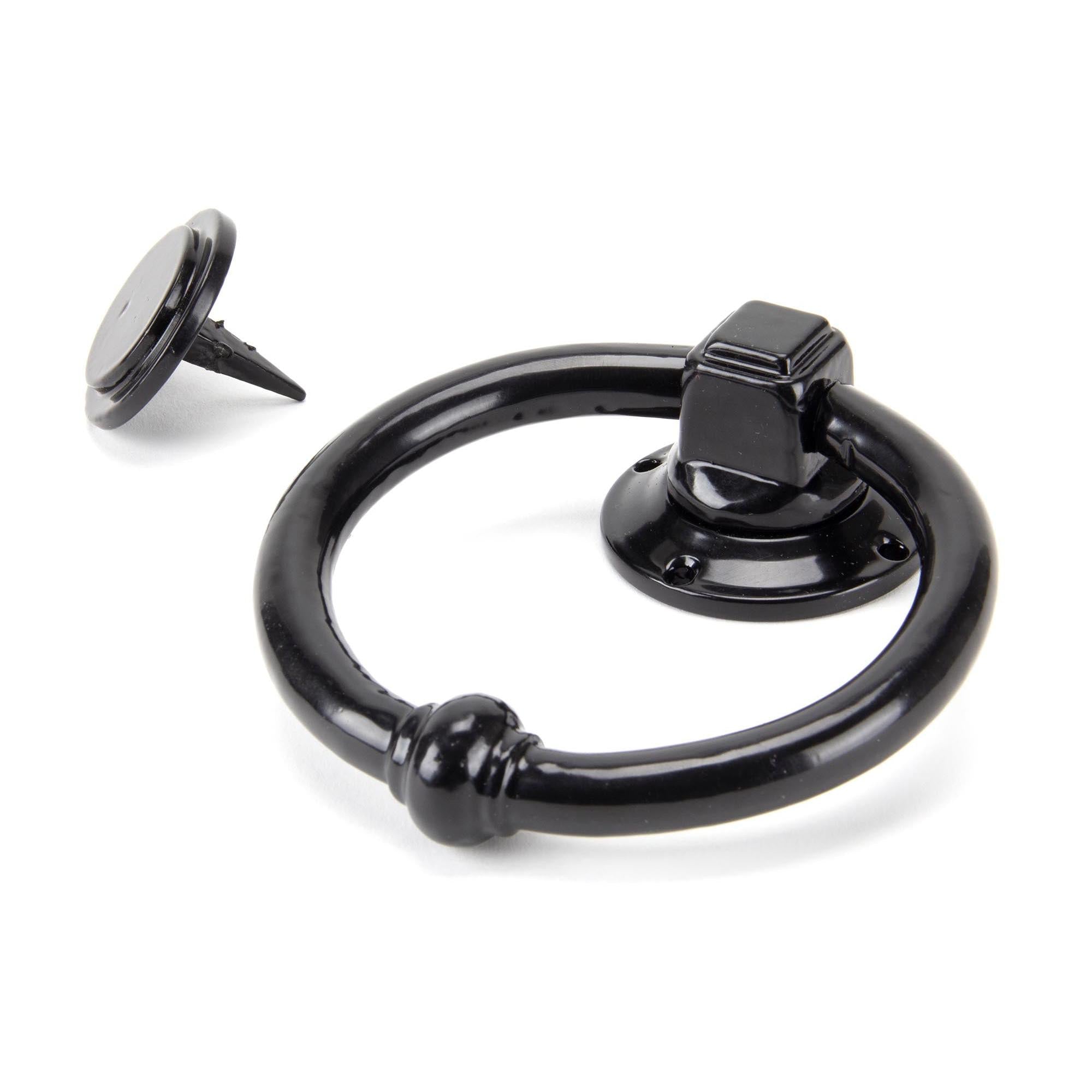 Black Regency Door Knocker | From The Anvil - Surface Fixed Door Knockers - From The Anvil - Yester Home