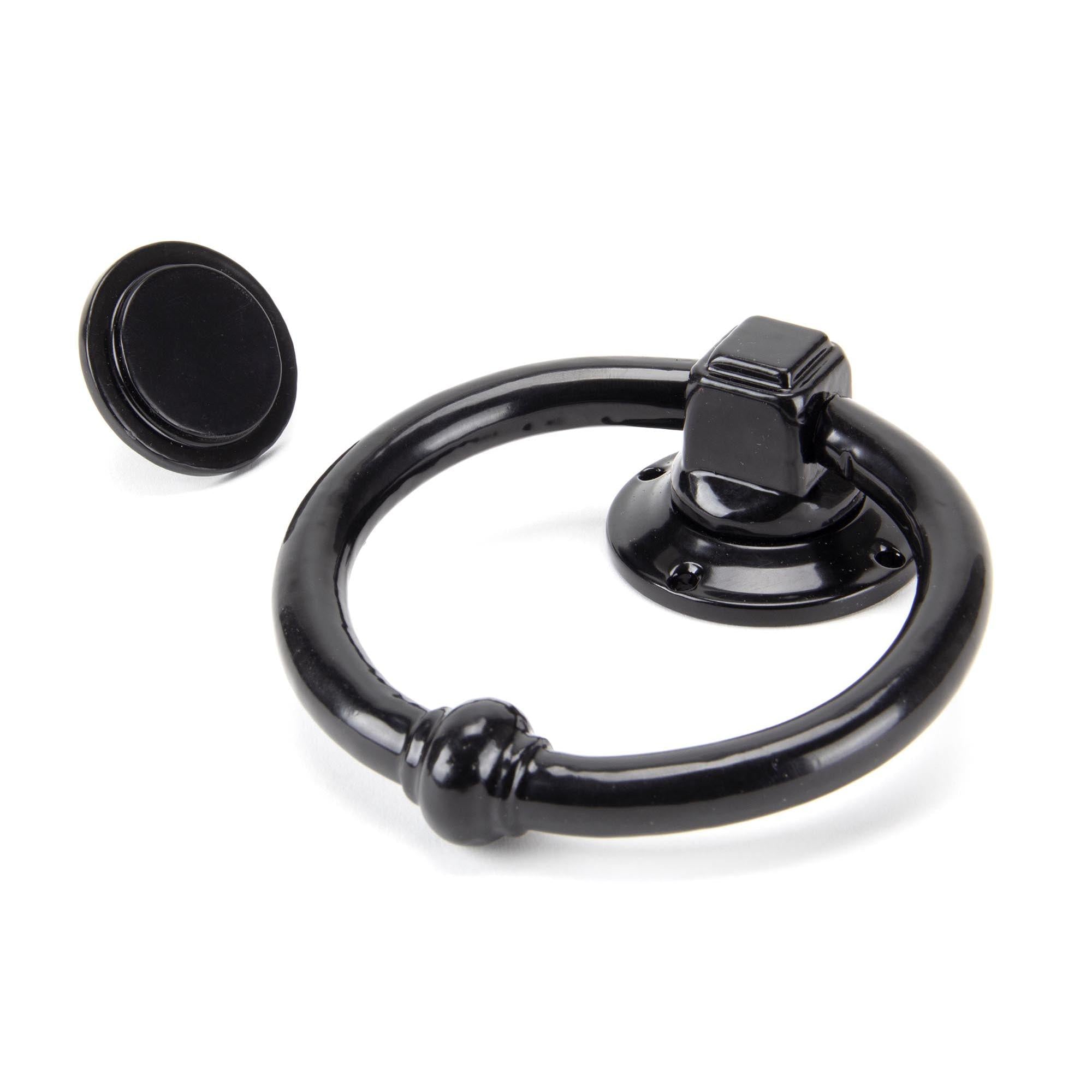 Black Regency Door Knocker | From The Anvil - Surface Fixed Door Knockers - From The Anvil - Yester Home