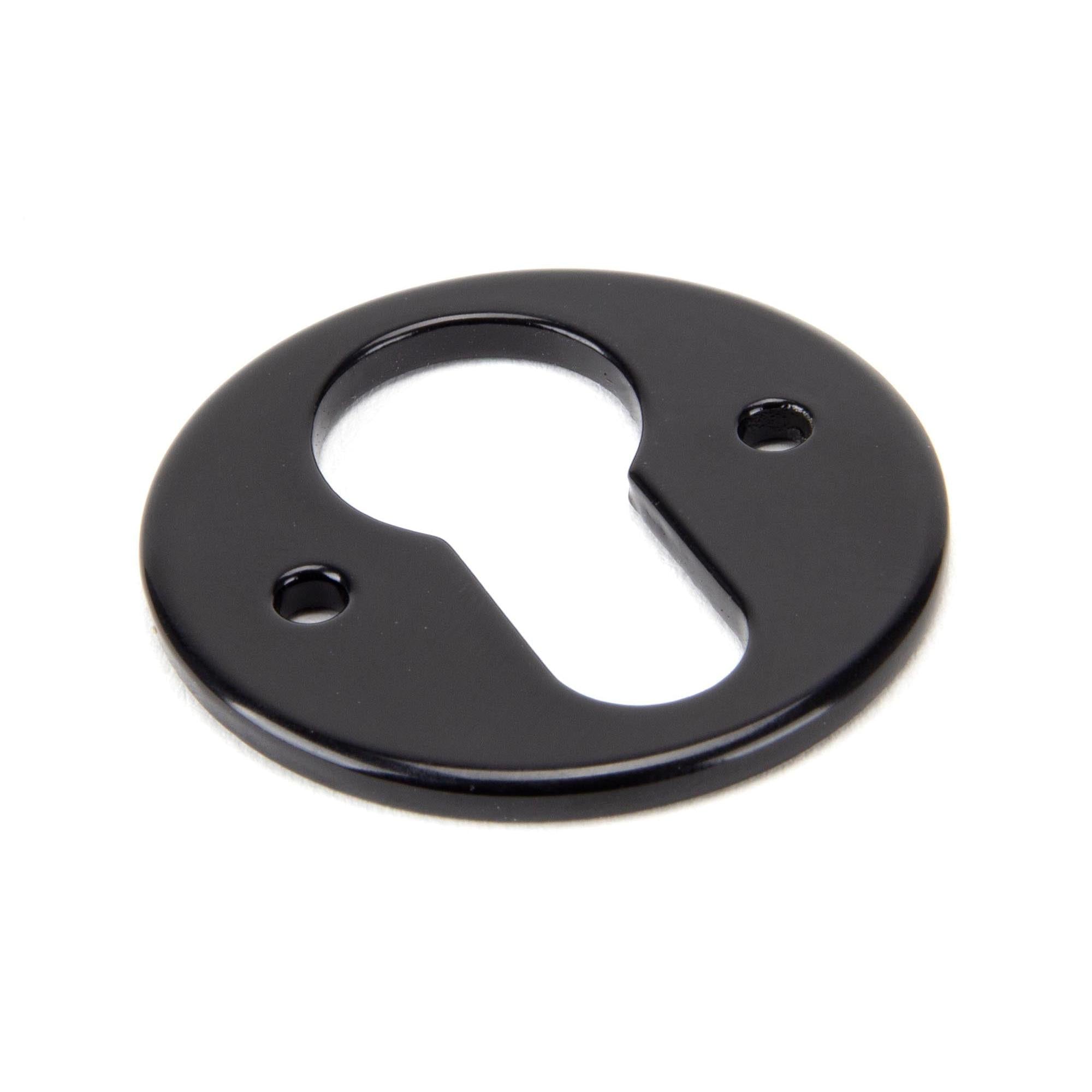 Black Regency Euro Escutcheon | From The Anvil - Euro Escutcheons - From The Anvil - Yester Home