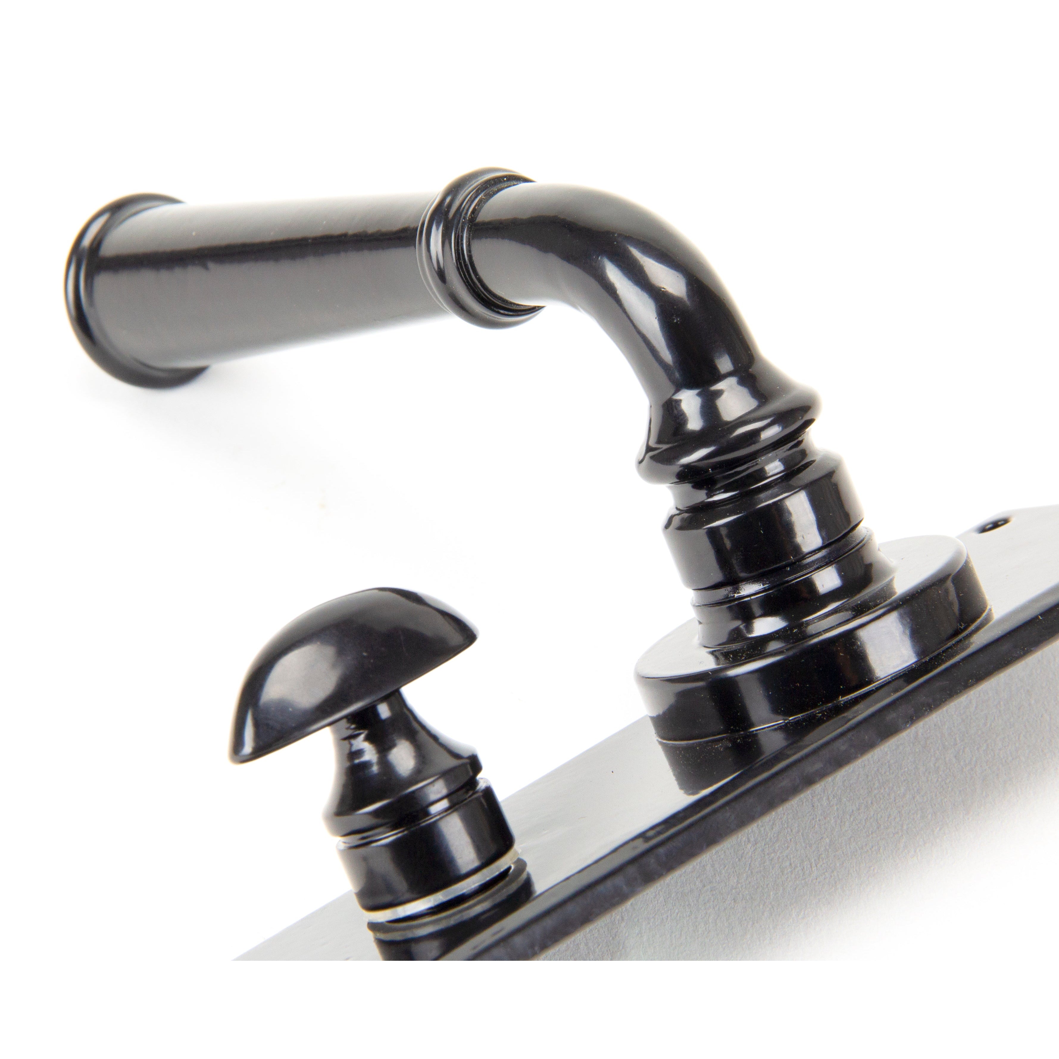 Black Regency Lever Bathroom Set | From The Anvil-Lever Bathroom-Yester Home