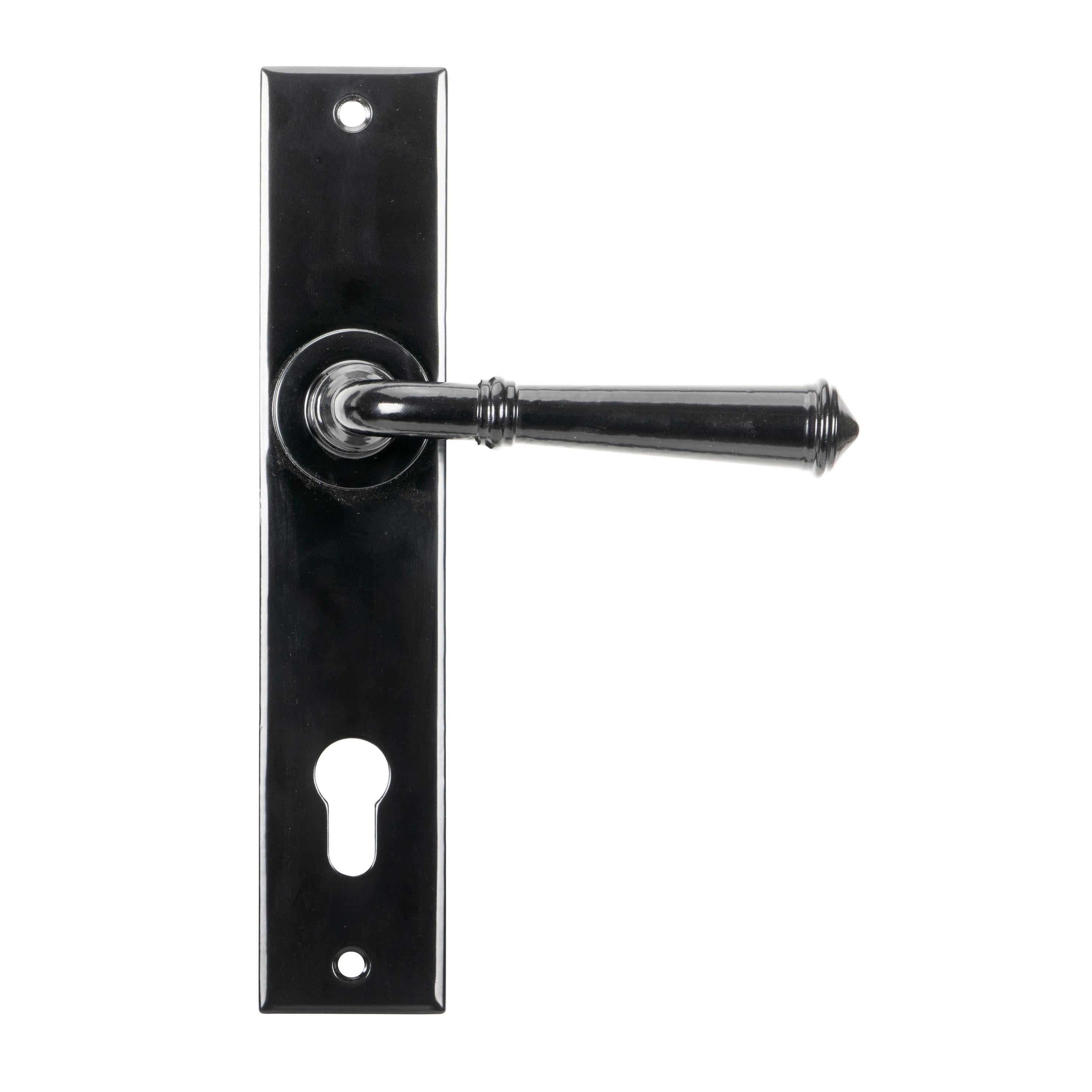 Black Regency Lever Espag. Lock Set | From The Anvil - Espagnolette - From The Anvil - Yester Home