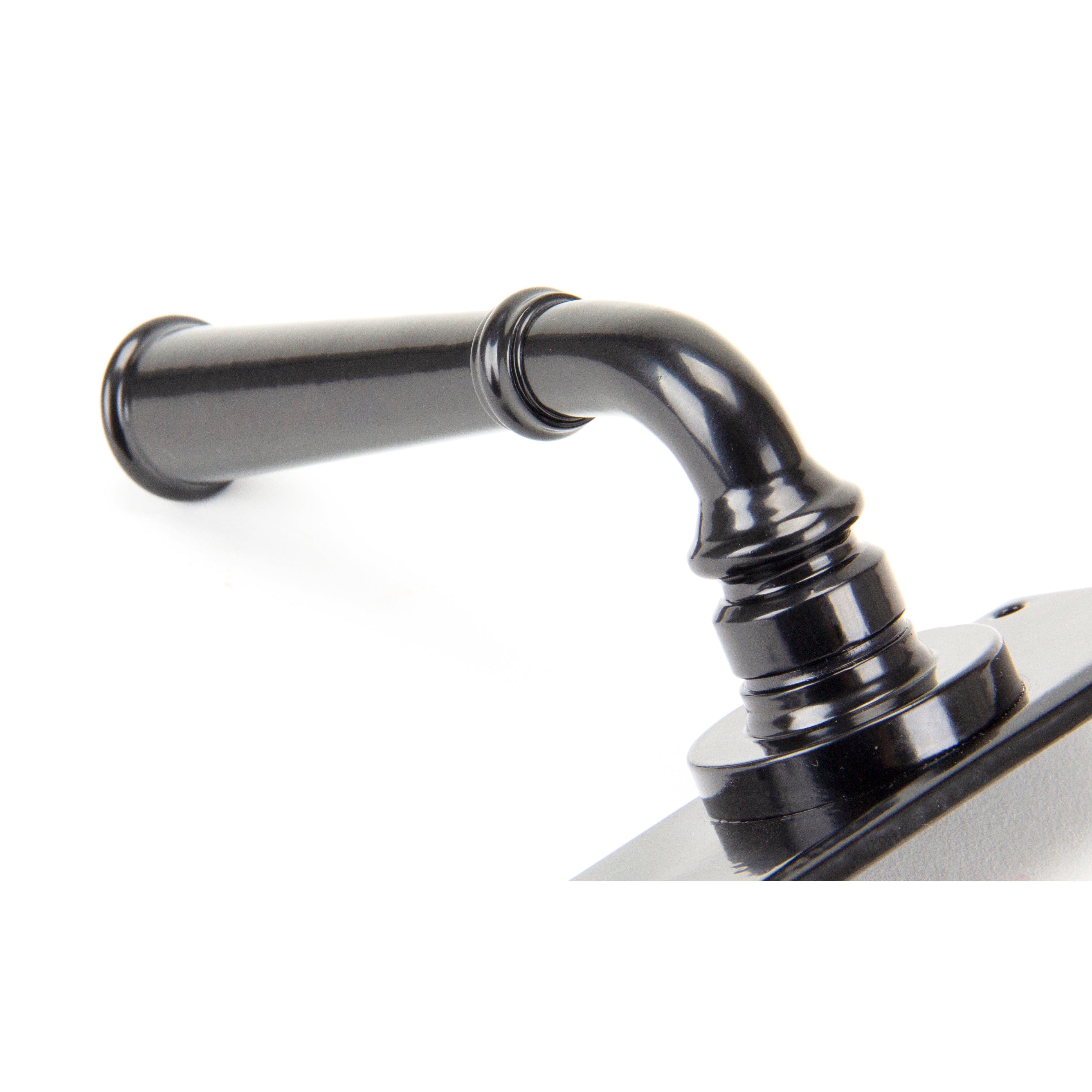 Black Regency Lever Latch Set | From The Anvil-Lever Latch-Yester Home