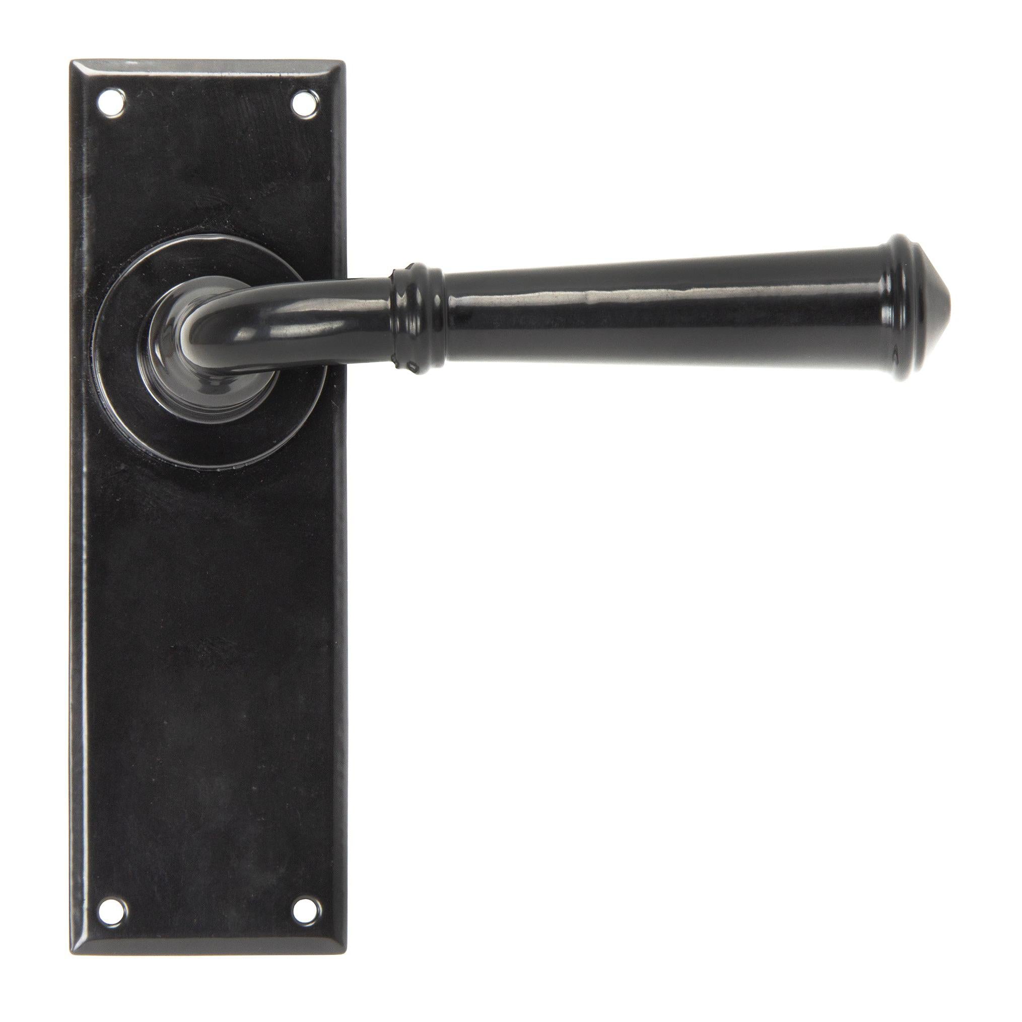 Black Regency Lever Latch Set | From The Anvil - Lever Latch - From The Anvil - Yester Home