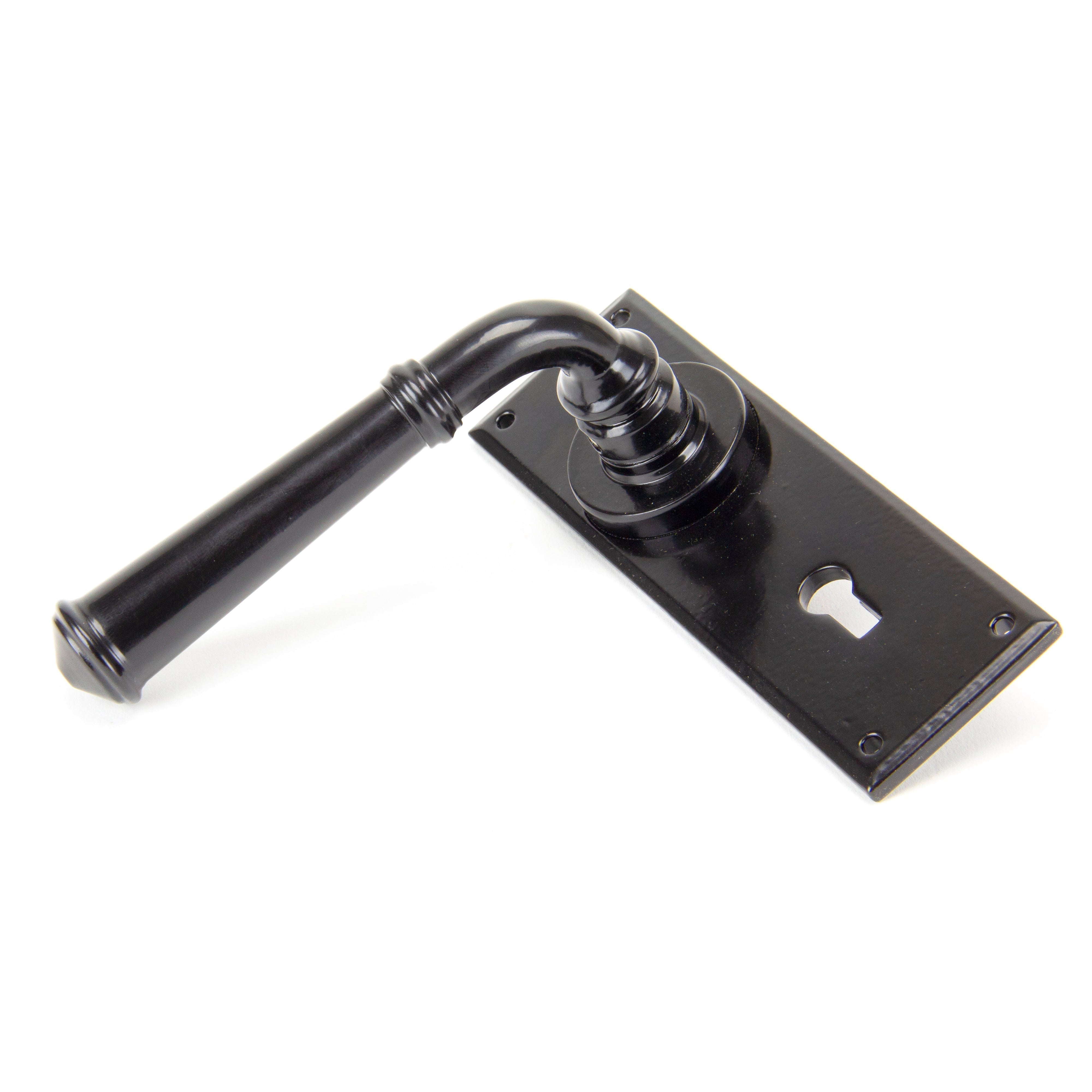 Black Regency Lever Lock Set | From The Anvil-Lever Lock-Yester Home