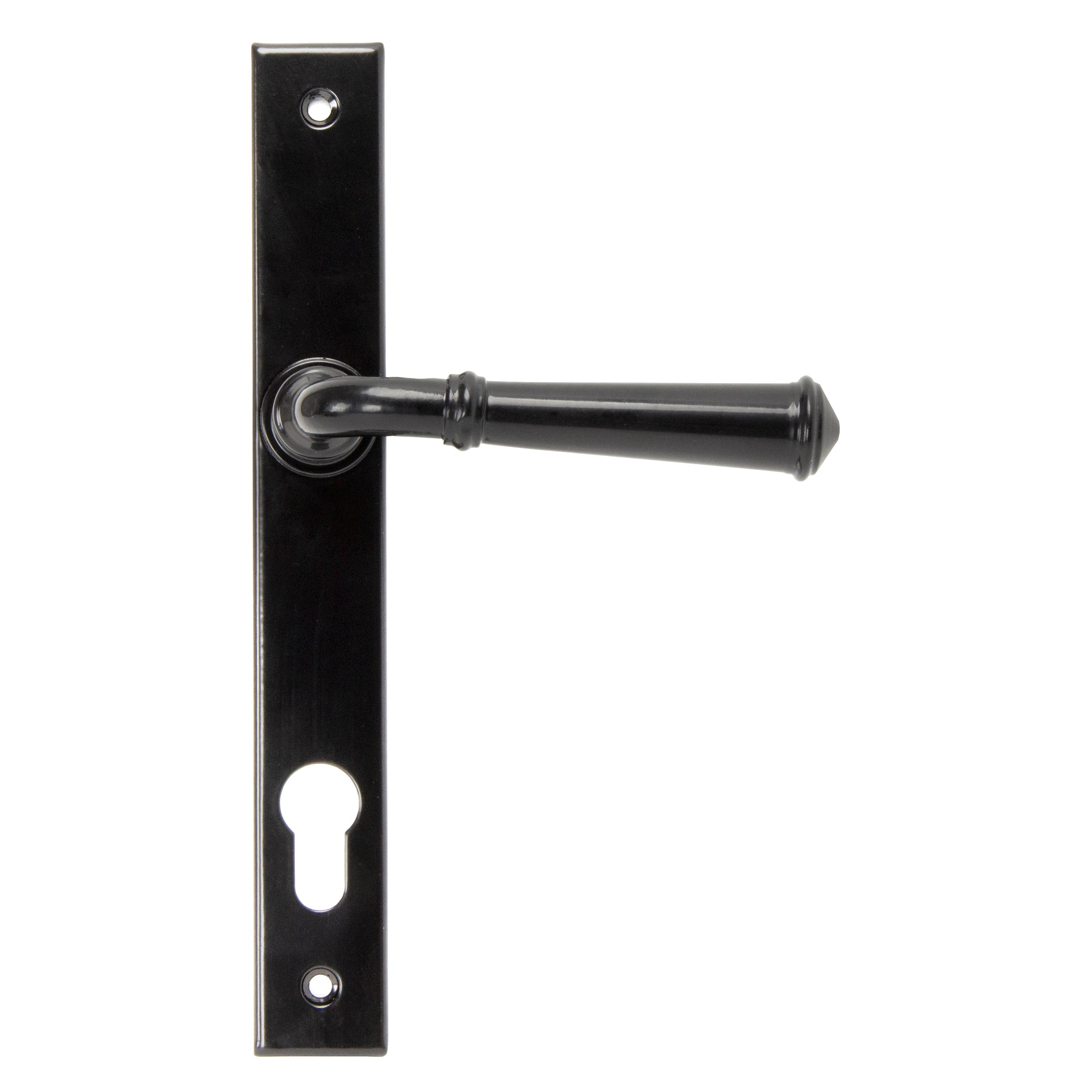 Black Regency Slimline Lever Espag. Lock Set | From The Anvil-Espagnolette-Yester Home