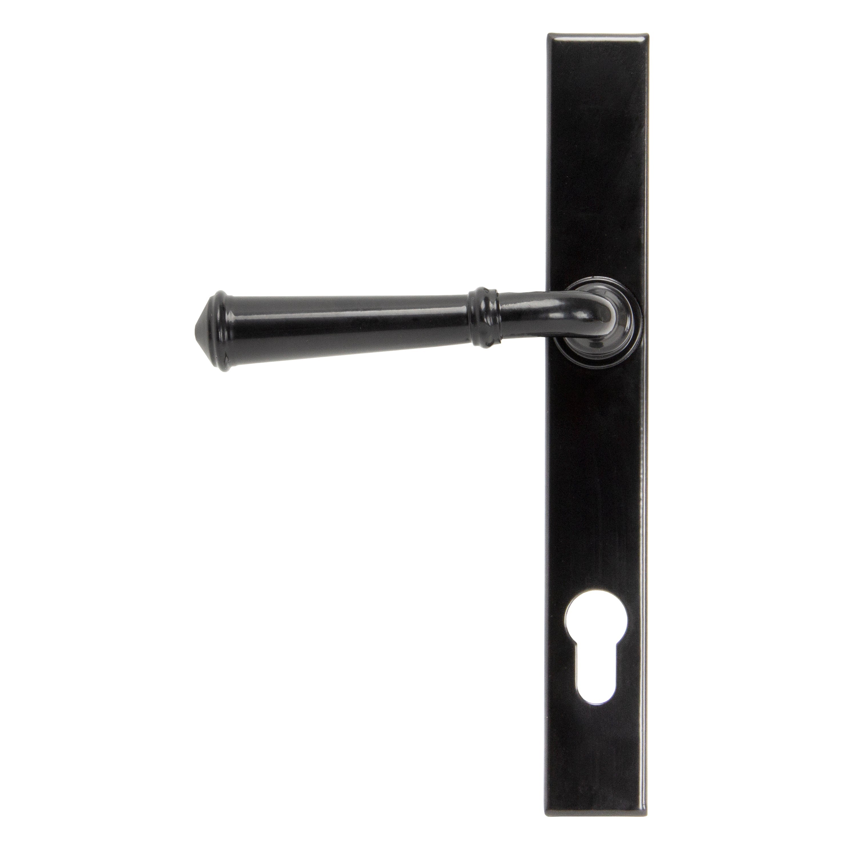Black Regency Slimline Lever Espag. Lock Set | From The Anvil-Espagnolette-Yester Home