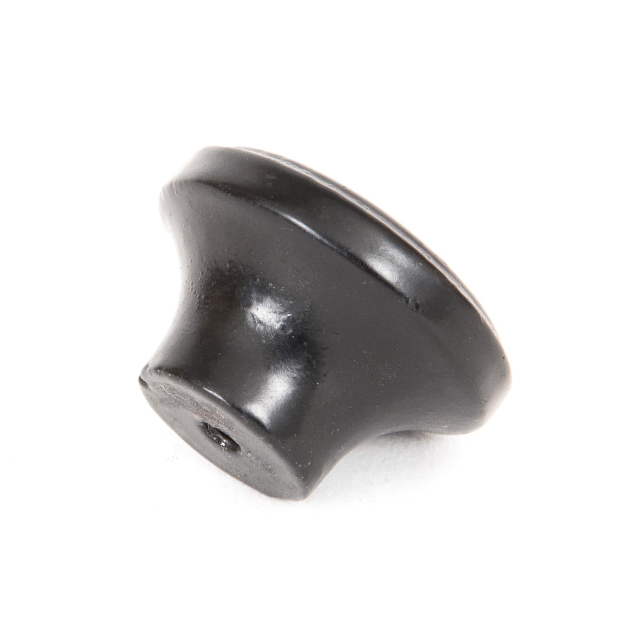 Black Ribbed Cabinet Knob | From The Anvil - Cabinet Knobs - From The Anvil - Yester Home