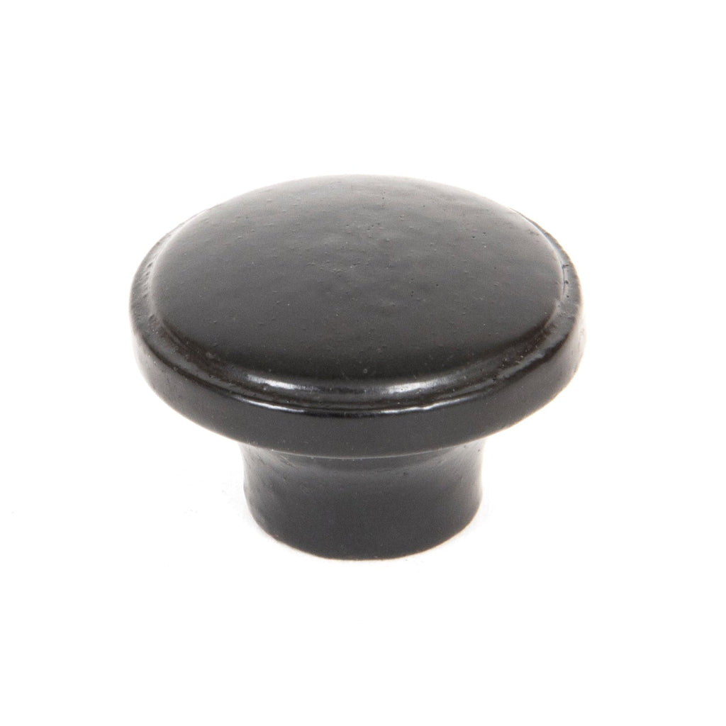 Black Ribbed Cabinet Knob | From The Anvil-Cabinet Knobs-Yester Home