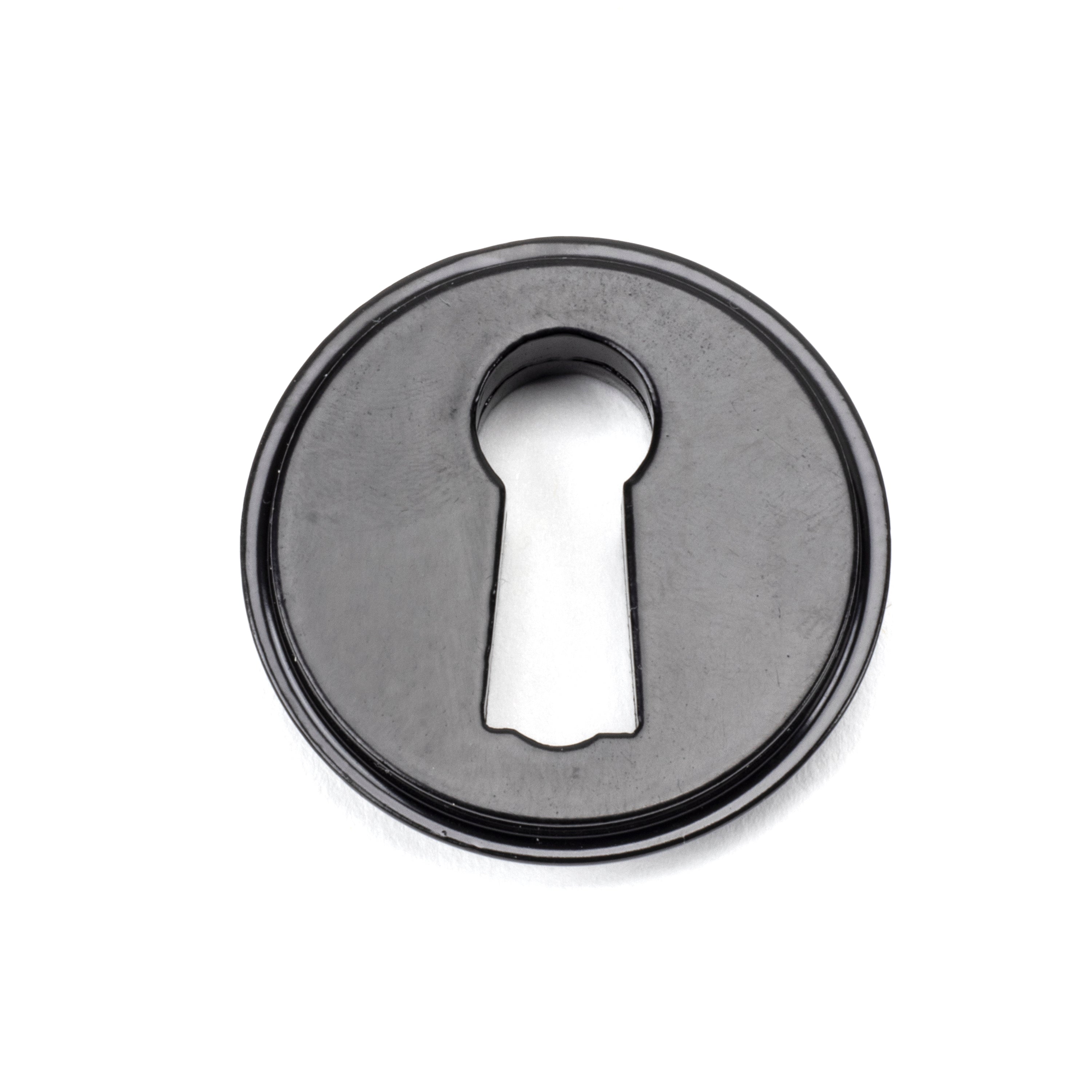 Black Round Escutcheon (Plain) | From The Anvil-Escutcheons-Yester Home