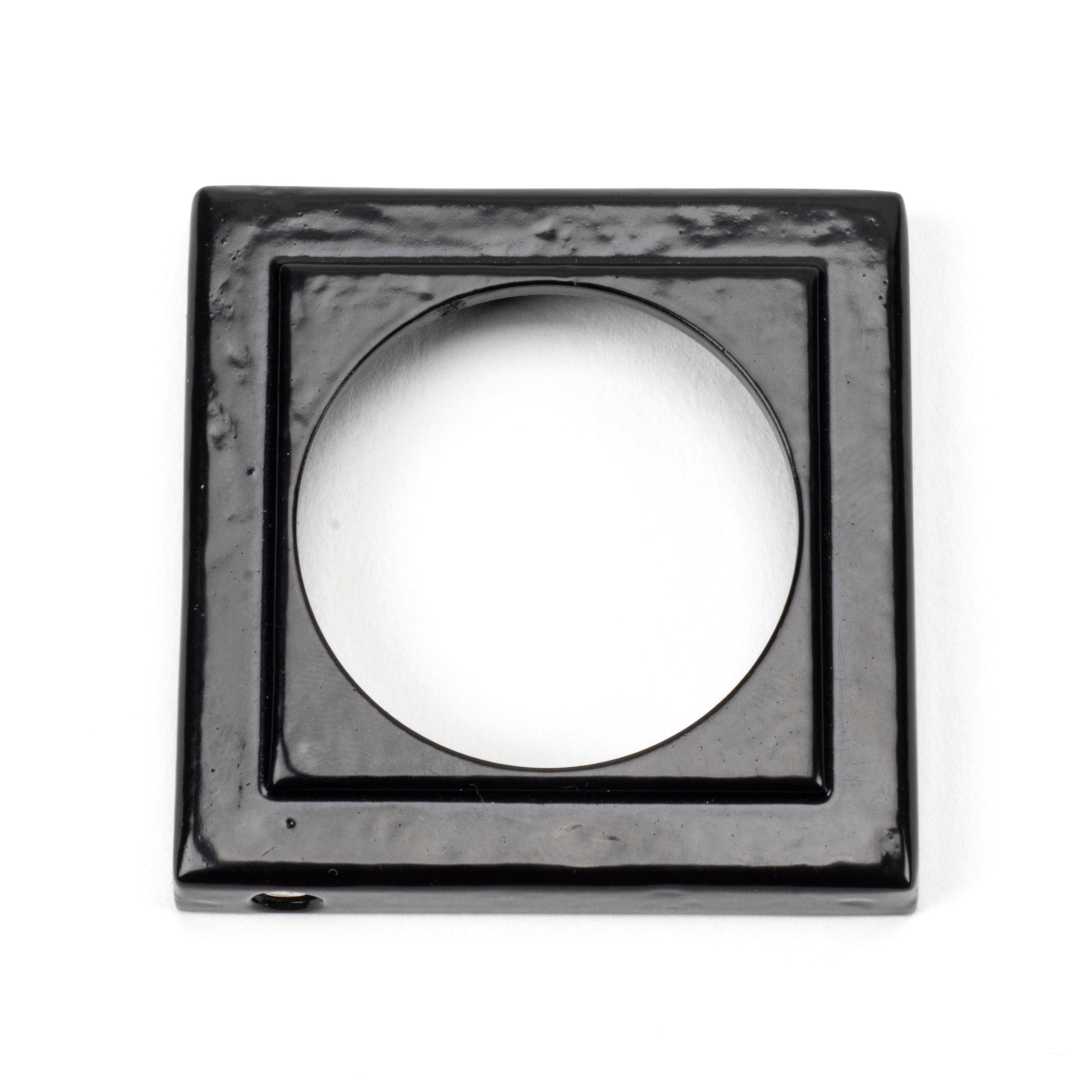 Black Round Escutcheon (Square) | From The Anvil-Escutcheons-Yester Home