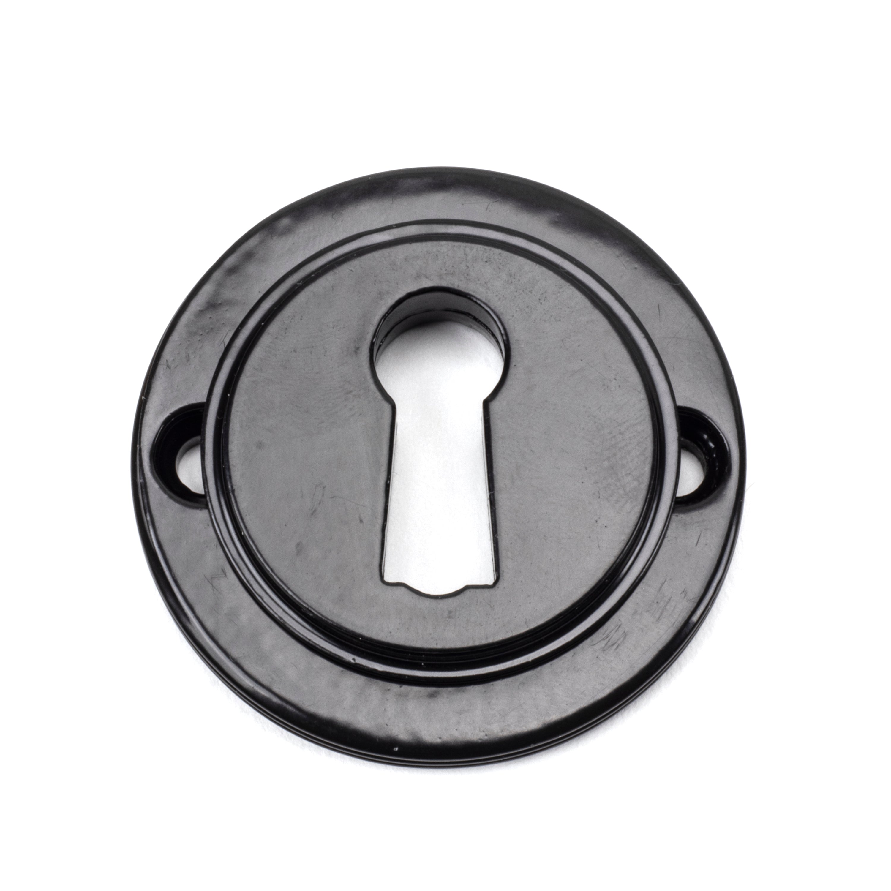 Black Round Escutcheon (Square) | From The Anvil-Escutcheons-Yester Home