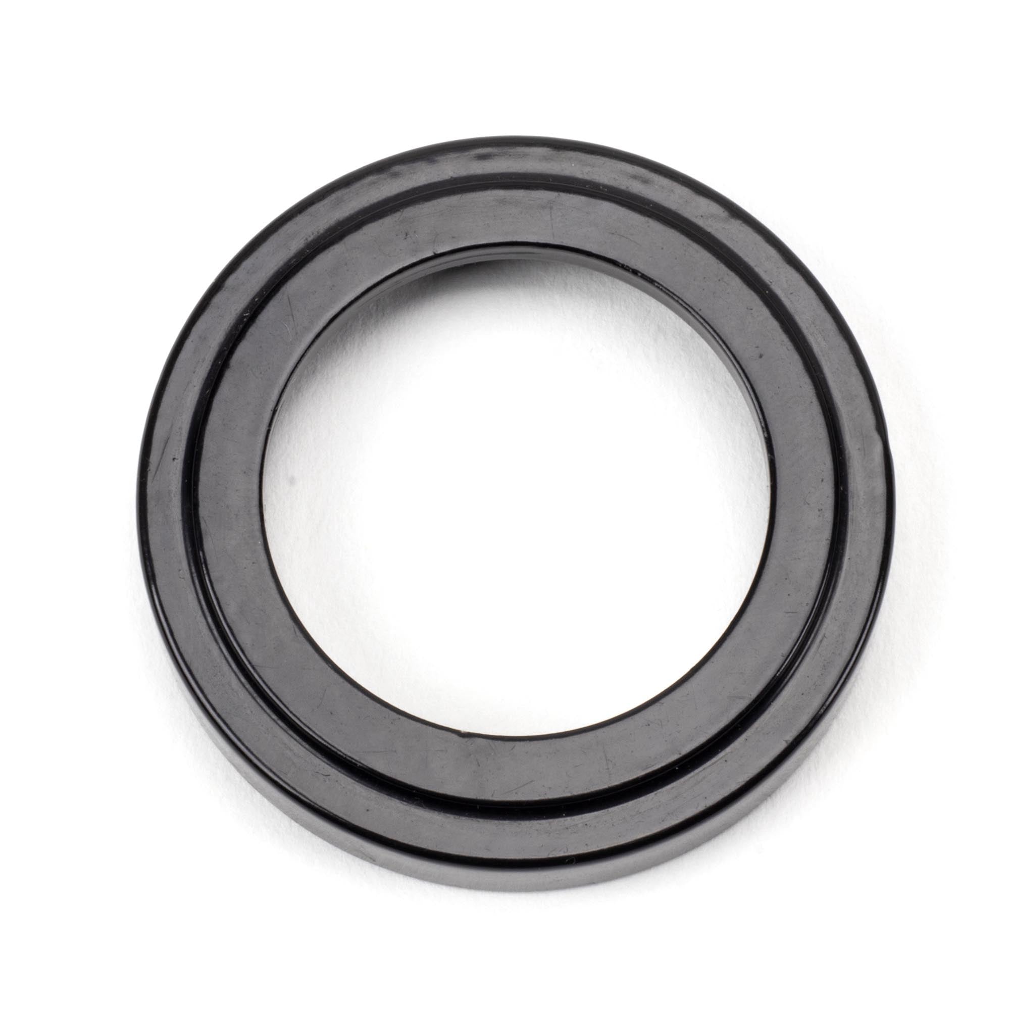 Black Round Euro Escutcheon (Art Deco) | From The Anvil - Euro Escutcheons - From The Anvil - Yester Home