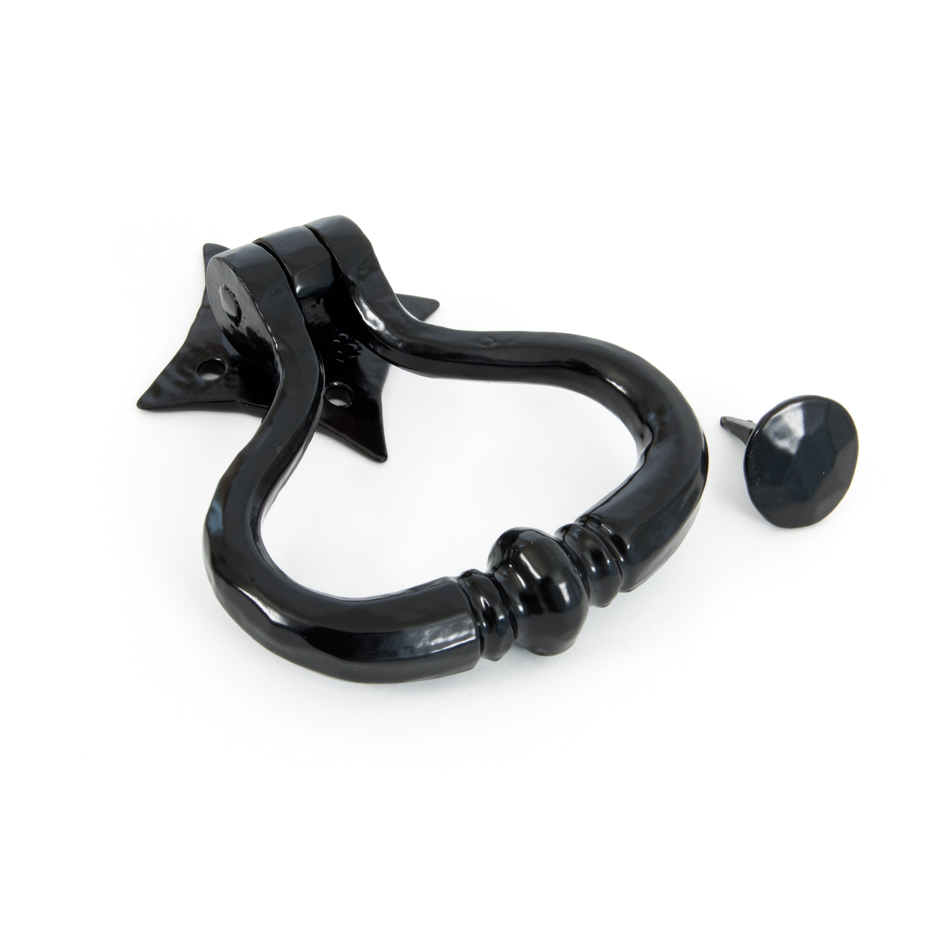 Black Shakespeare Door Knocker | From The Anvil-Surface Fixed Door Knockers-Yester Home