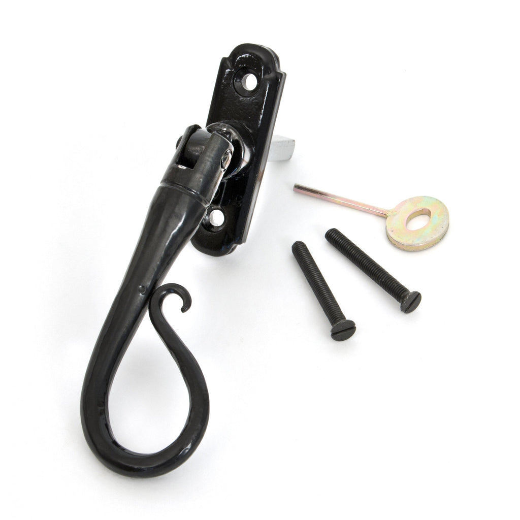Black Shepherd's Crook Espag - RH | From The Anvil-Espag. Fasteners-Yester Home