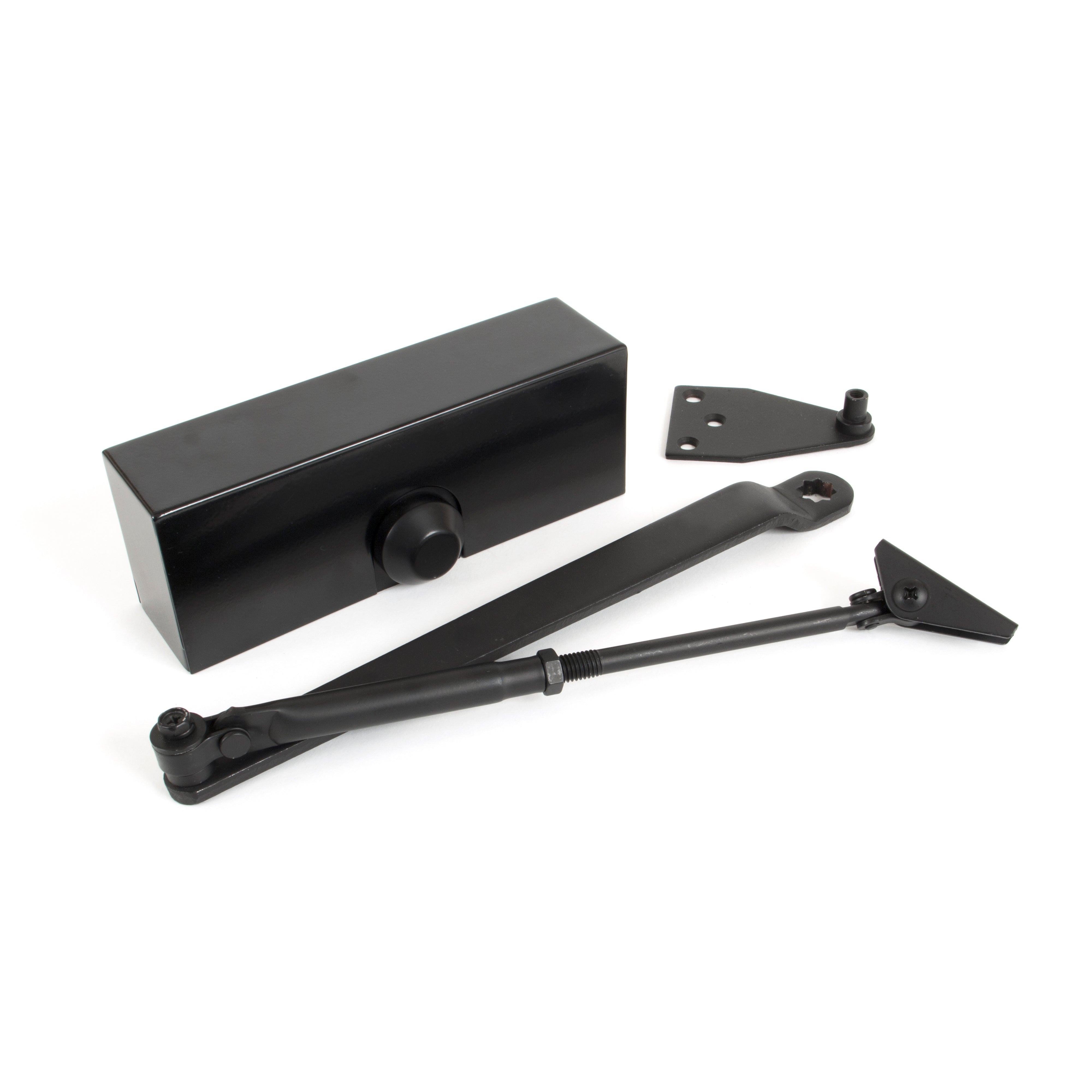 Black Size 3 Door Closer & Cover | From The Anvil-Door Closer & Cover-Yester Home