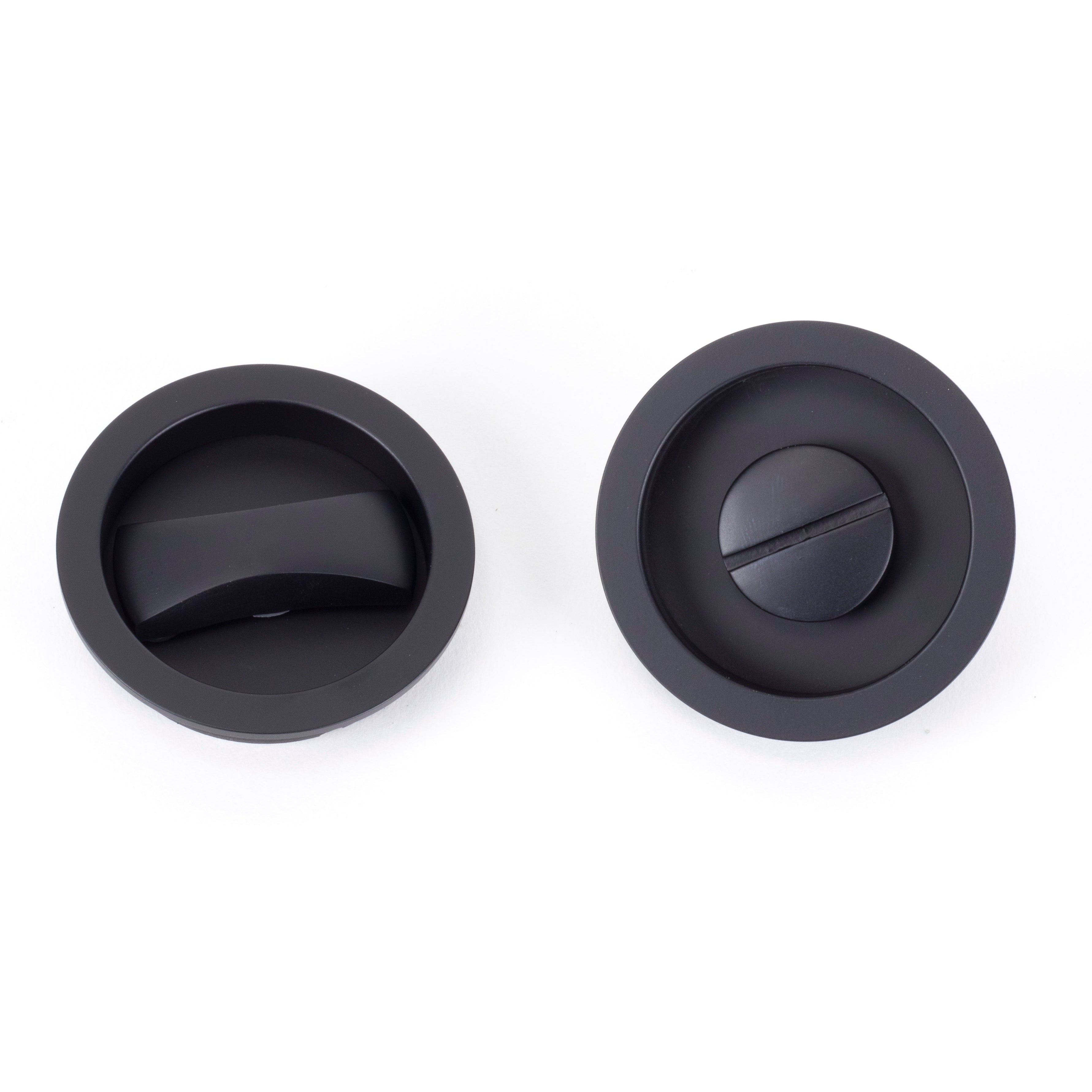 Black Sliding/Pocket Door Locking Kit | From The Anvil-Pocket Door Hardware-Yester Home