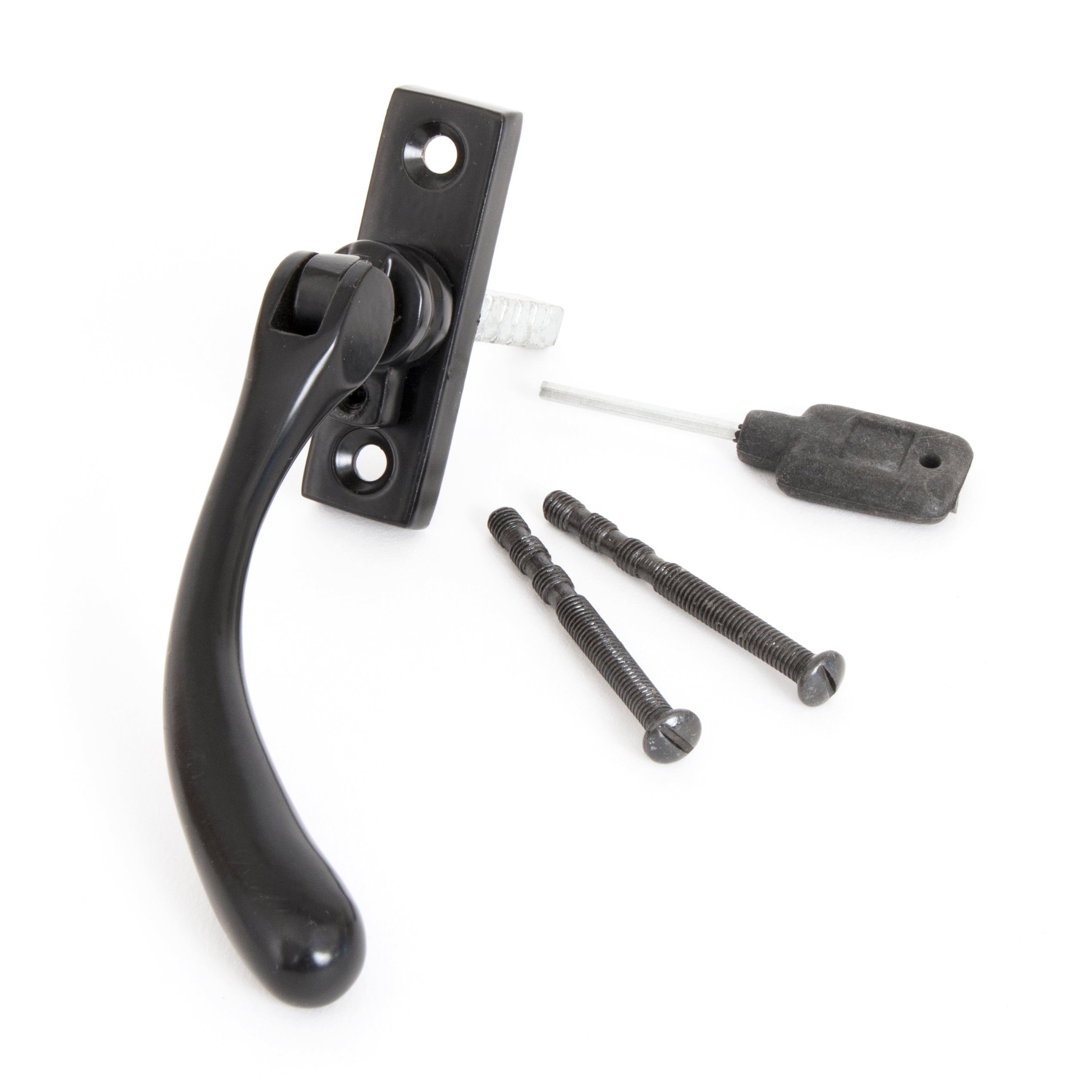 Black Slim Peardrop Espag - RH | From The Anvil-Espag. Fasteners-Yester Home