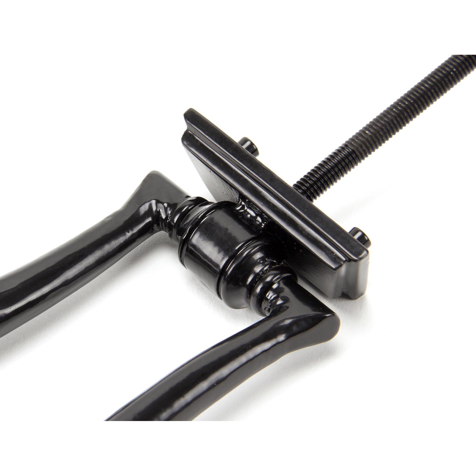 Black Slimline Art Deco Door Knocker | From The Anvil - Bolt-Through Door Knockers - From The Anvil - Yester Home