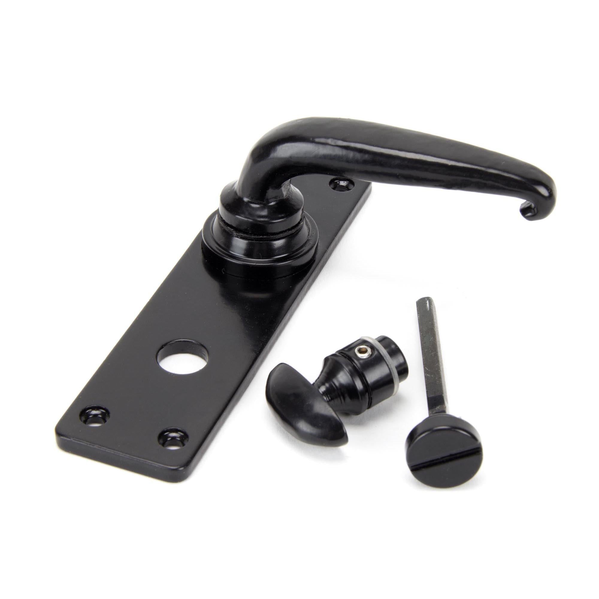 Black Smooth Lever Bathroom Set | From The Anvil - Lever Bathroom - From The Anvil - Yester Home
