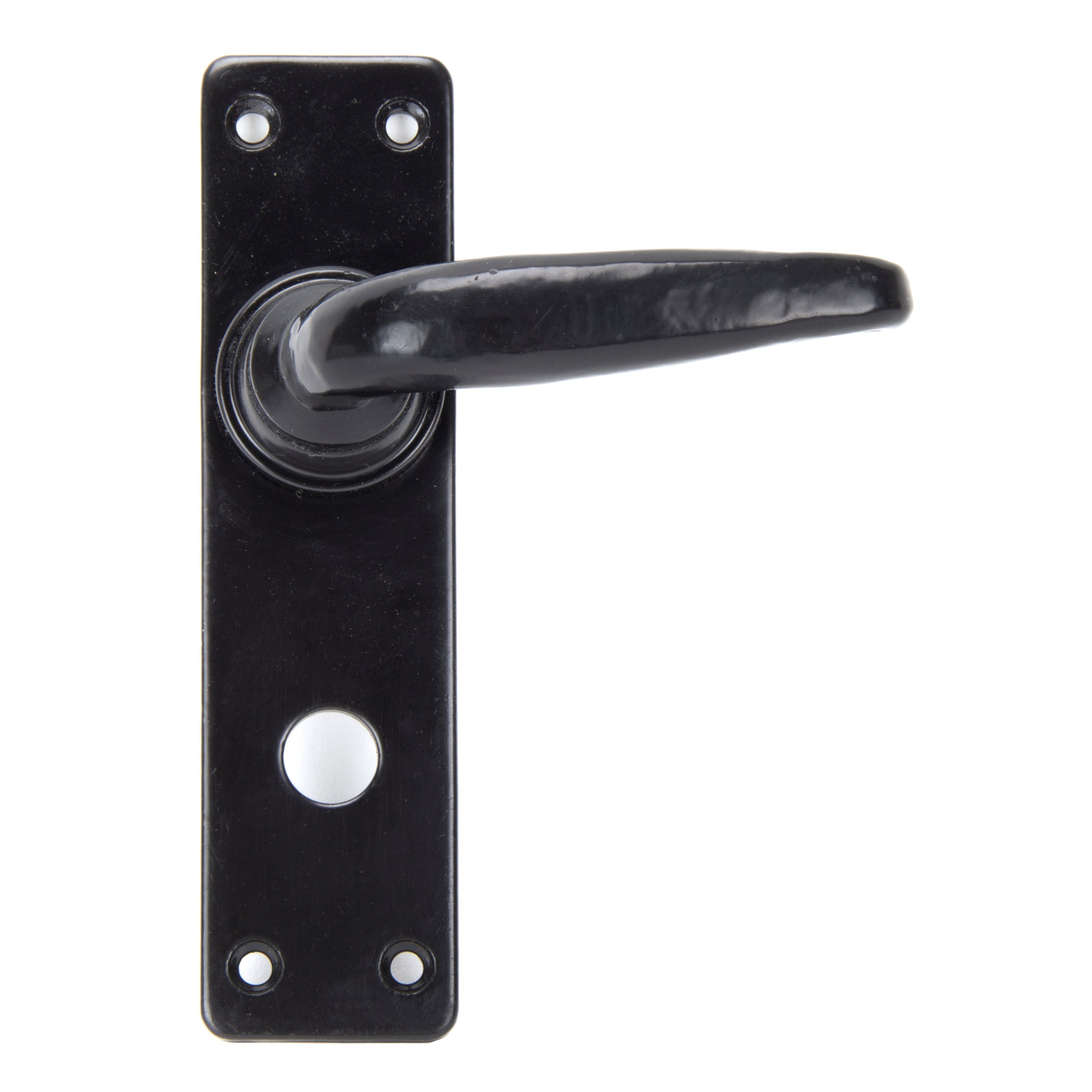 Black Smooth Lever Bathroom Set | From The Anvil-Lever Bathroom-Yester Home