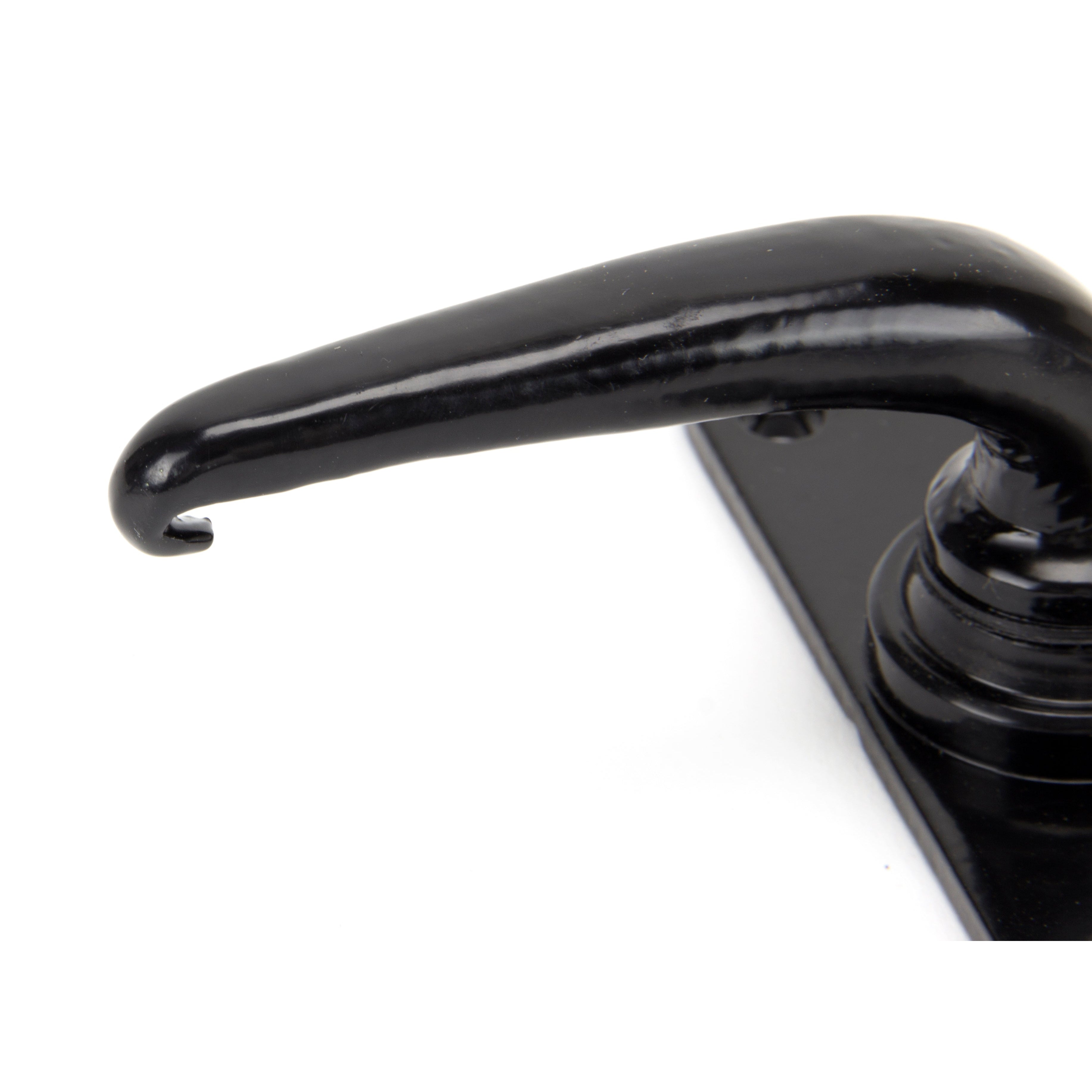Black Smooth Lever Bathroom Set | From The Anvil-Lever Bathroom-Yester Home
