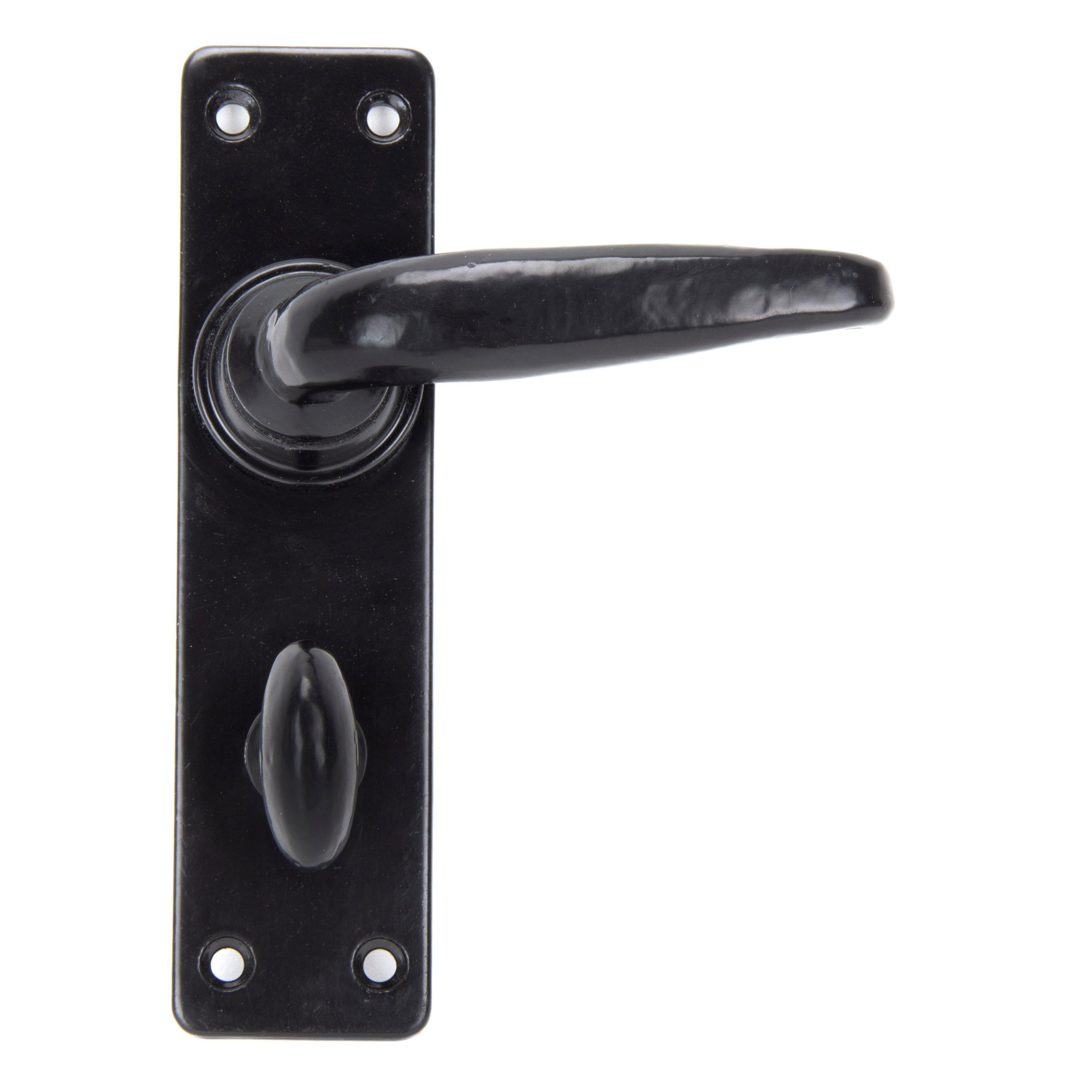 Black Smooth Lever Bathroom Set | From The Anvil - Lever Bathroom - From The Anvil - Yester Home