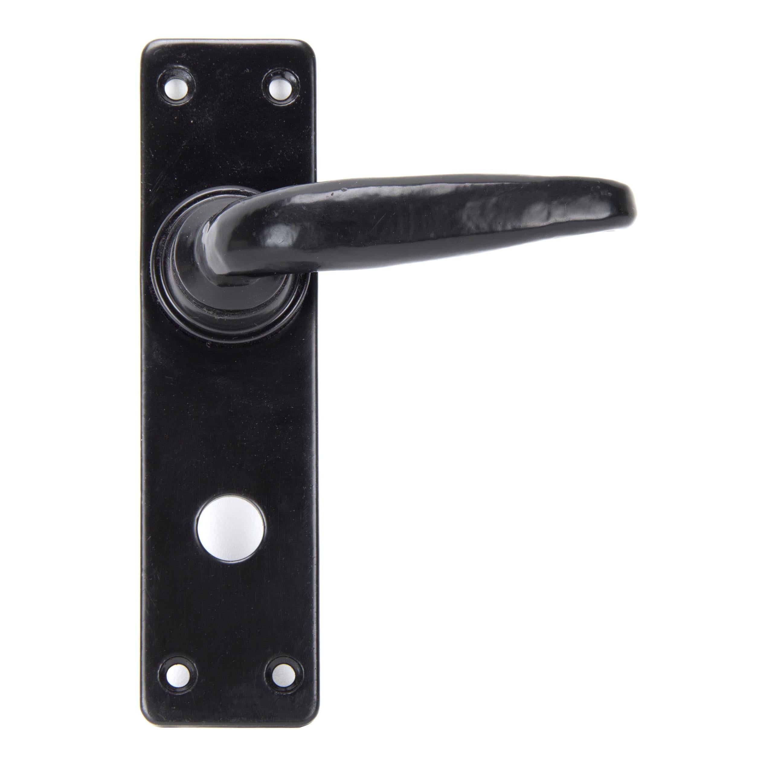 Black Smooth Lever Bathroom Set | From The Anvil - Lever Bathroom - From The Anvil - Yester Home