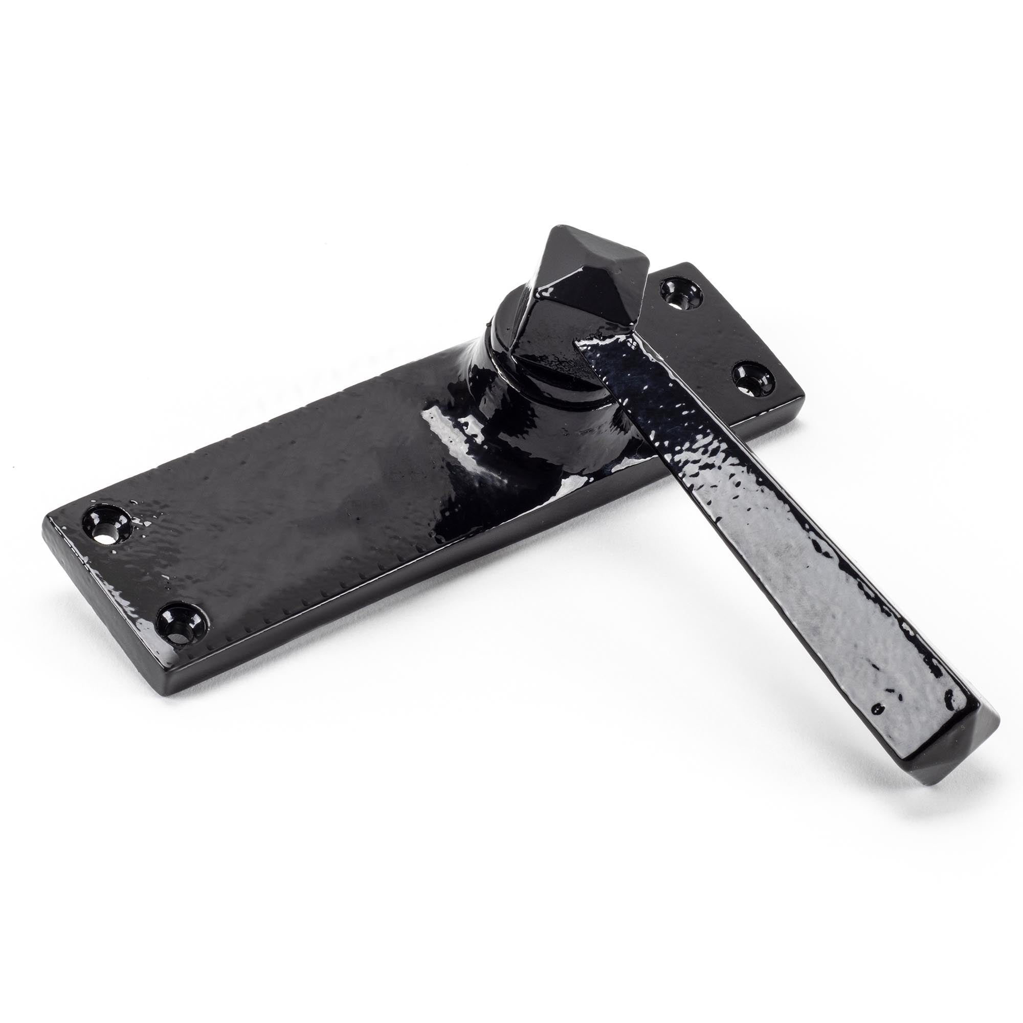 Black Straight Lever Latch Set | From The Anvil - Lever Latch - From The Anvil - Yester Home