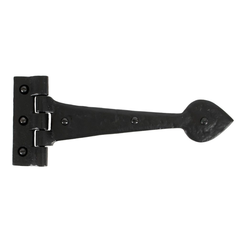 Black Textured 10½" Cast T Hinge (pair) | From The Anvil-T Hinges-Yester Home