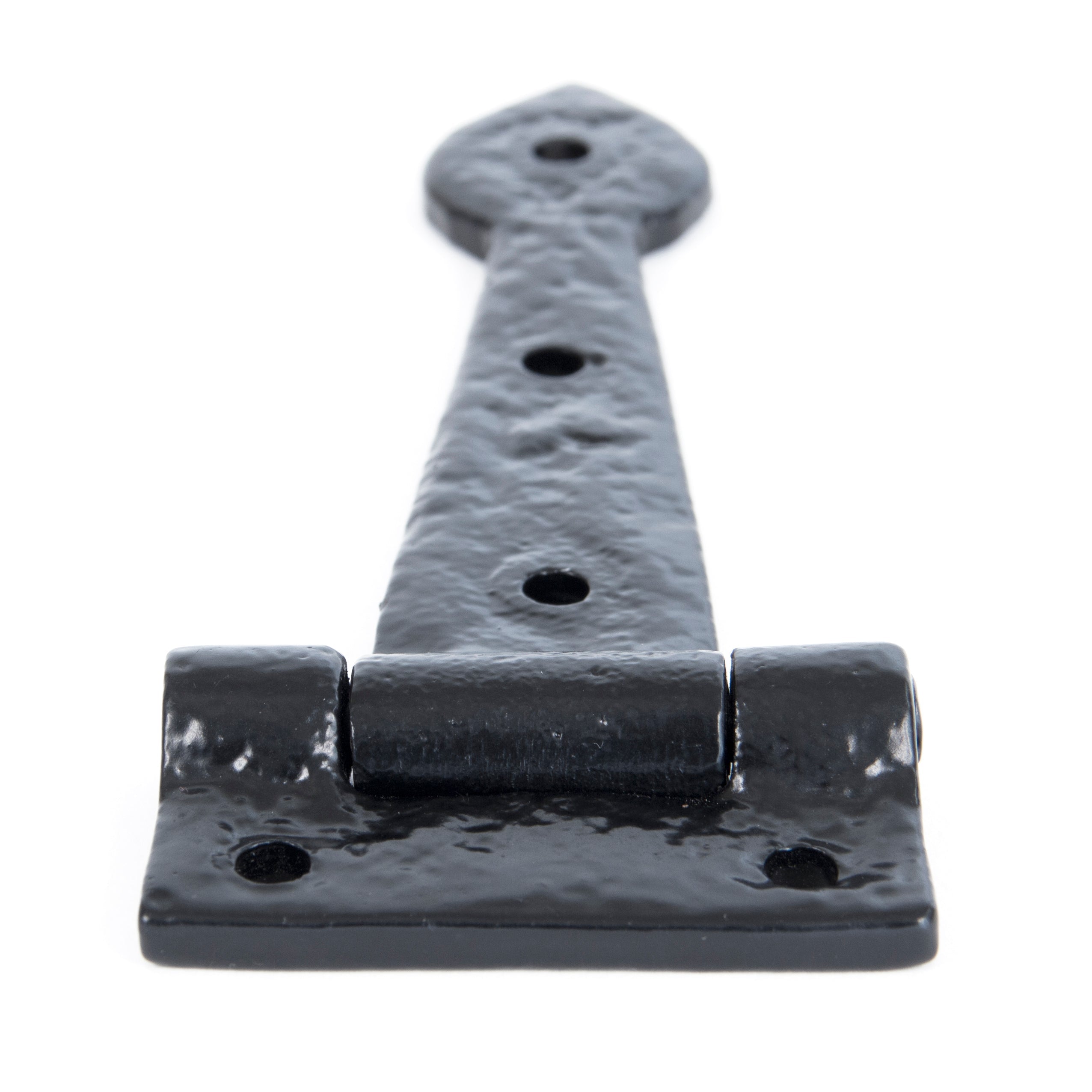 Black Textured 6" Cast T Hinge (pair) | From The Anvil-T Hinges-Yester Home