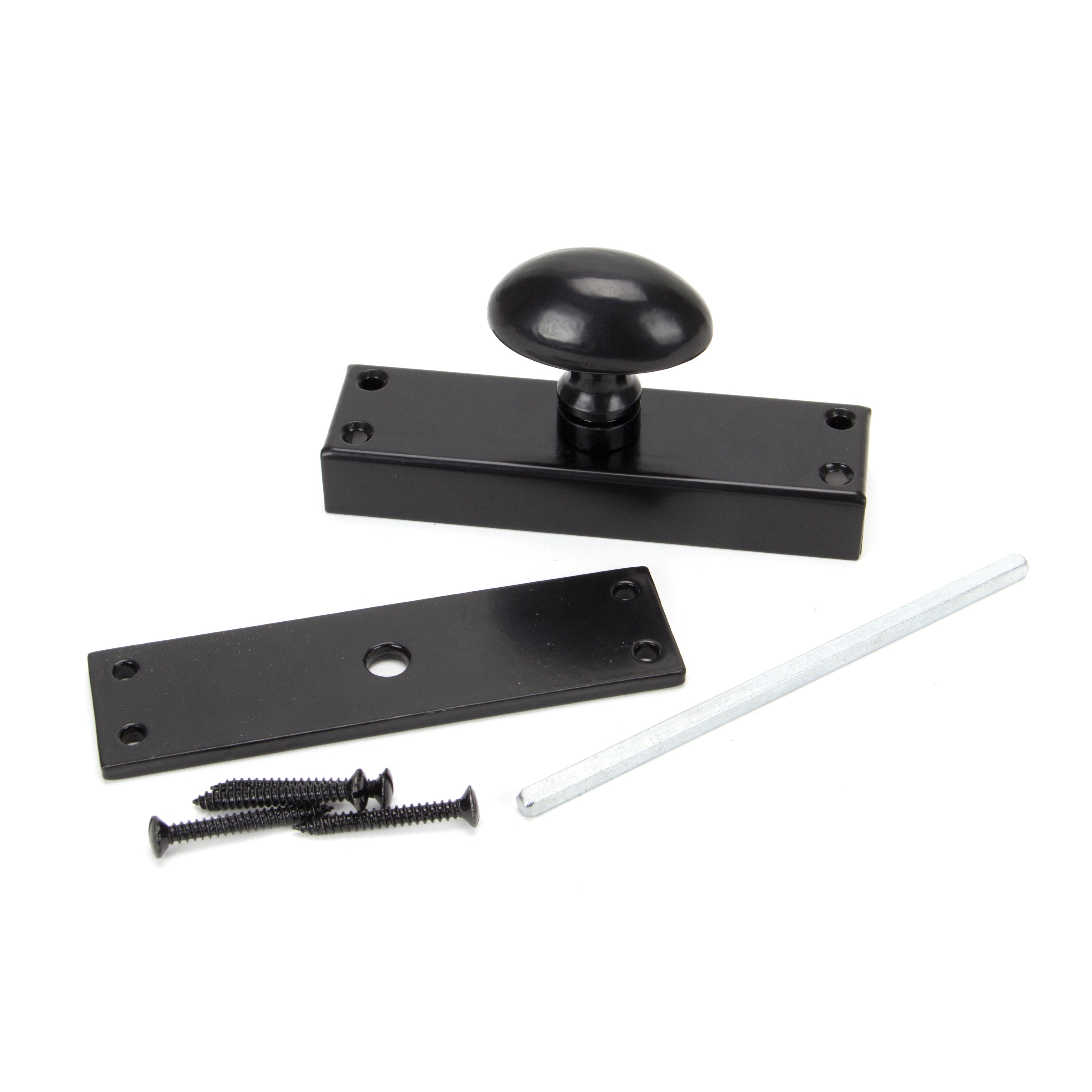 Black knob for Cremone Bolt | From The Anvil-Bolts-Yester Home