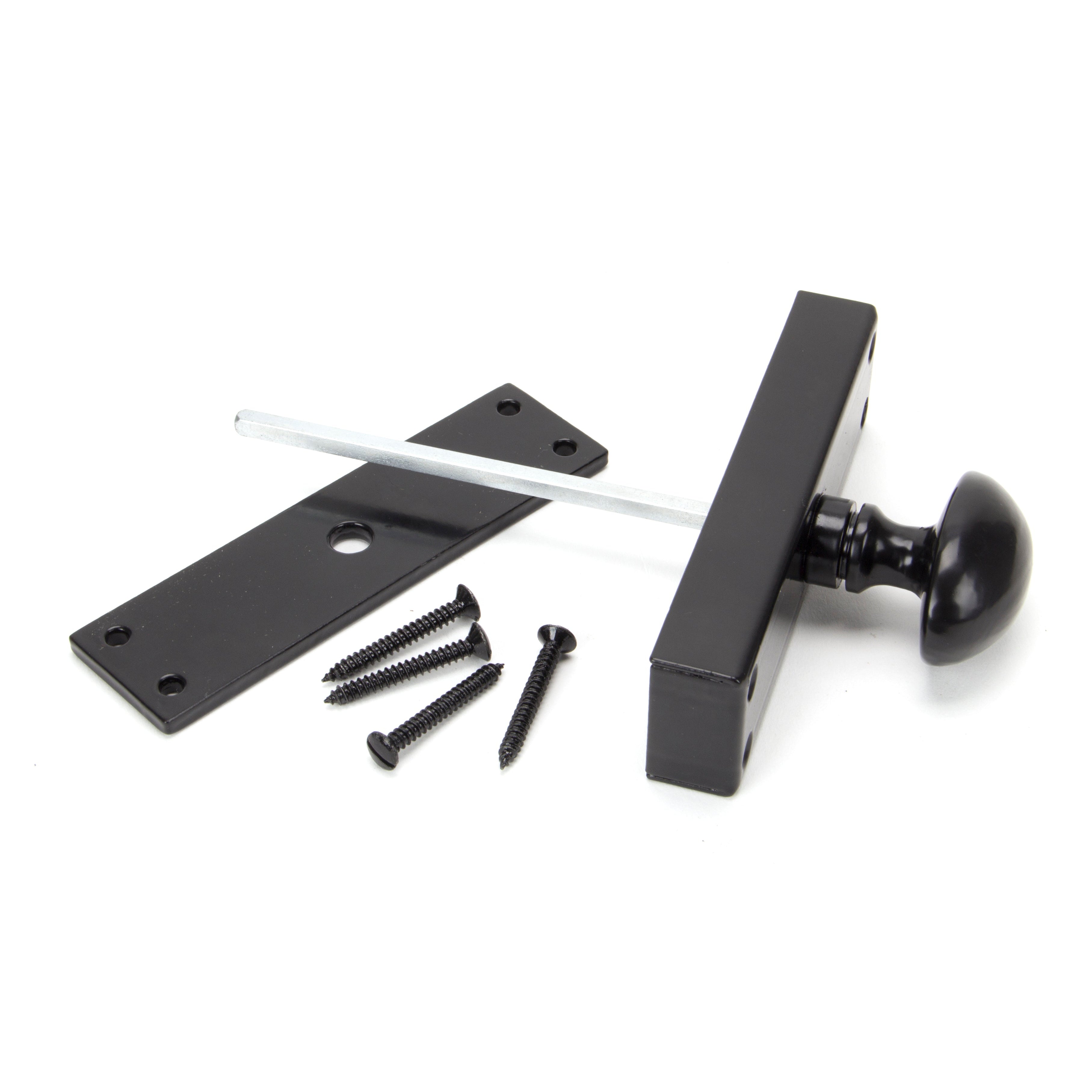 Black knob for Cremone Bolt | From The Anvil-Bolts-Yester Home