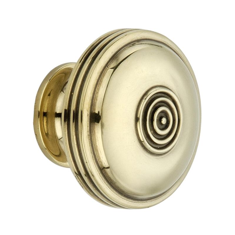 Bloxwich Large 40mm Cupboard Knob Aged Brass-Cupboard Knobs-Yester Home