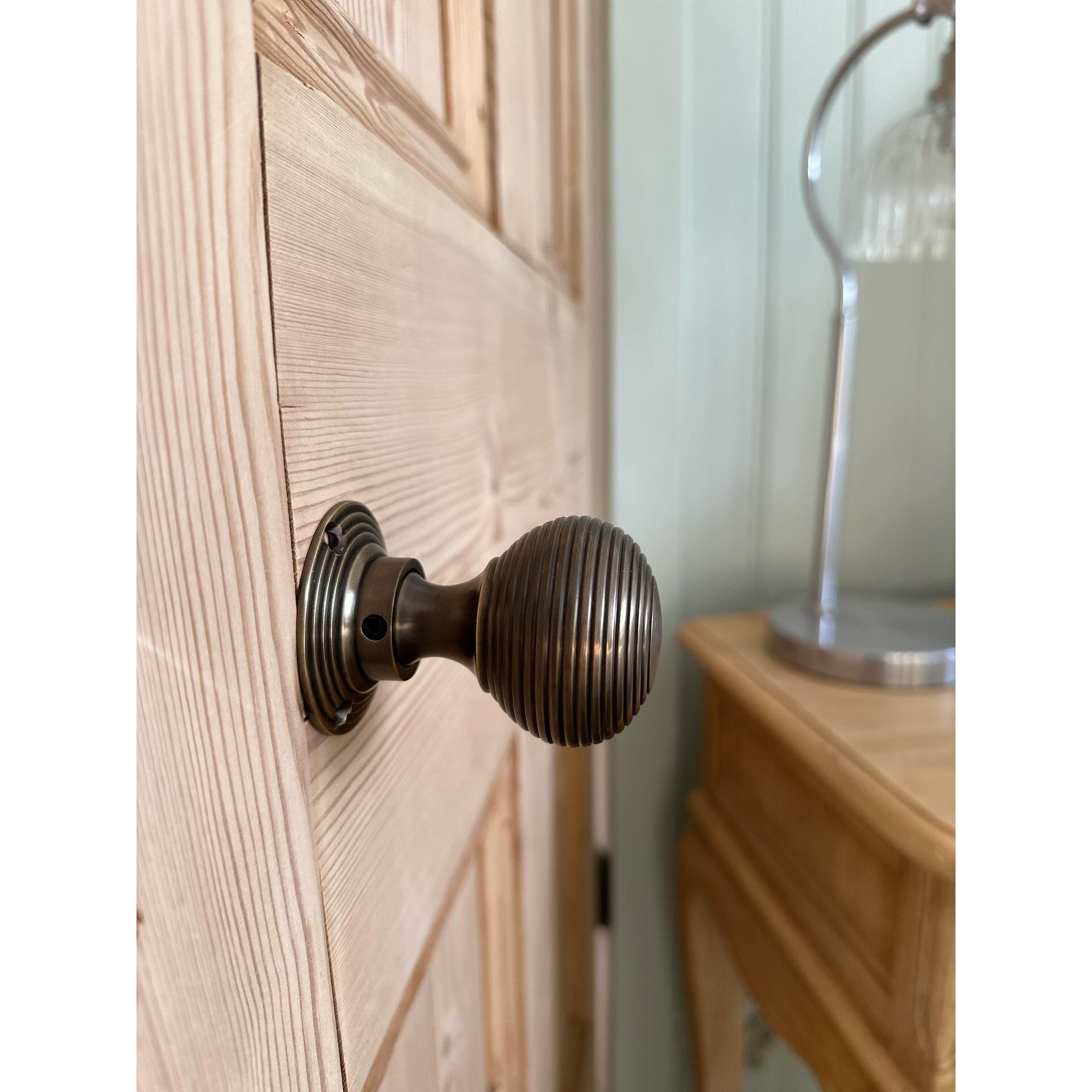 Brass Beehive Mortice/Rim Door Knob Set - Door Knobs - Yester Home - Yester Home
