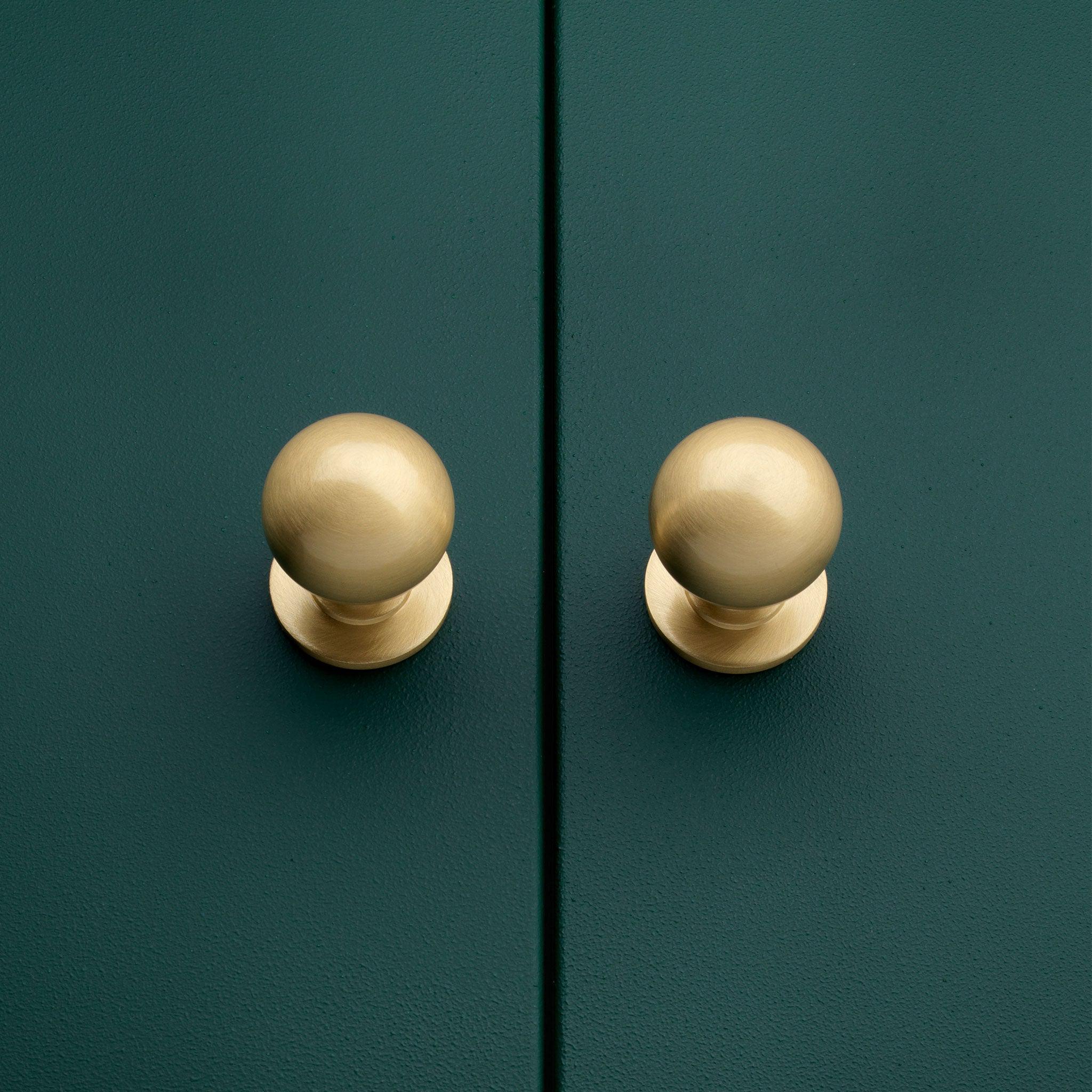 Brass Douglas Cupboard Handles-Cabinet Handles-Yester Home