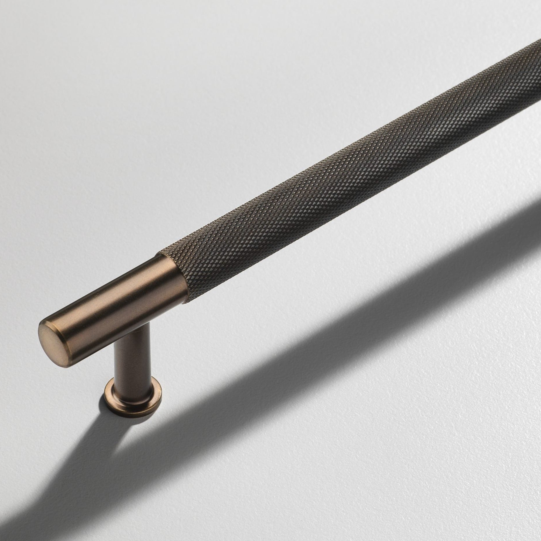 Brass Knurled Henley Cupboard Handles-Cabinet Handles-Yester Home