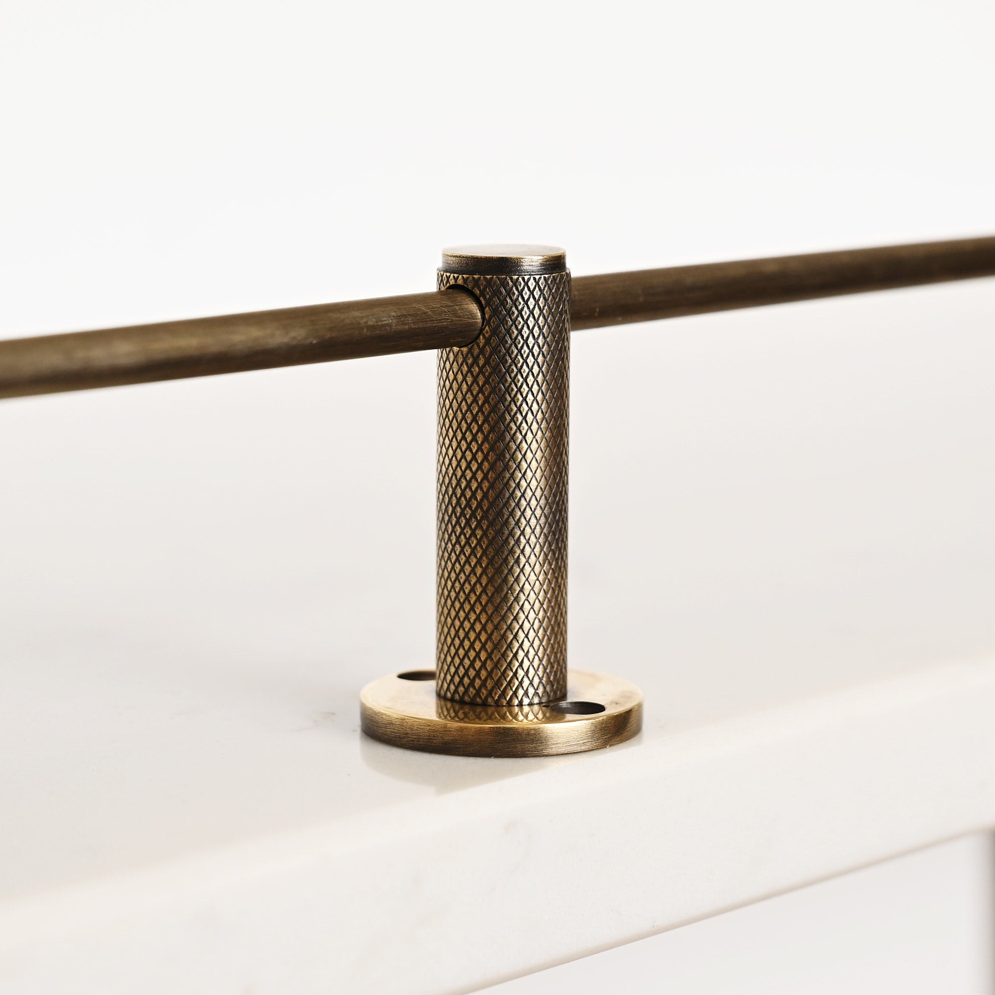 Knurled Gallery Shelf Rail | Aged Brass - Gallery Rails - Yester Home - Yester Home
