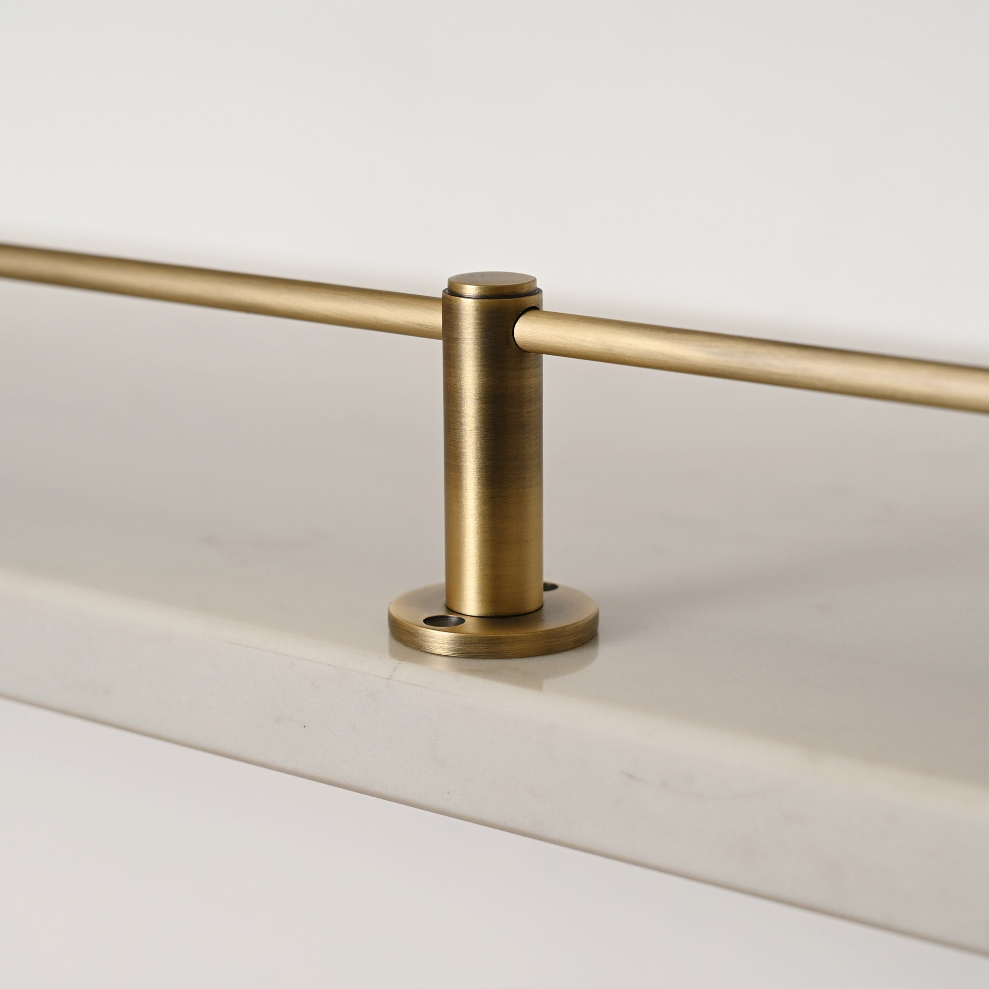 Round Bar Gallery Shelf Rail | Aged Brushed Brass - Gallery Rails - Yester Home - Yester Home