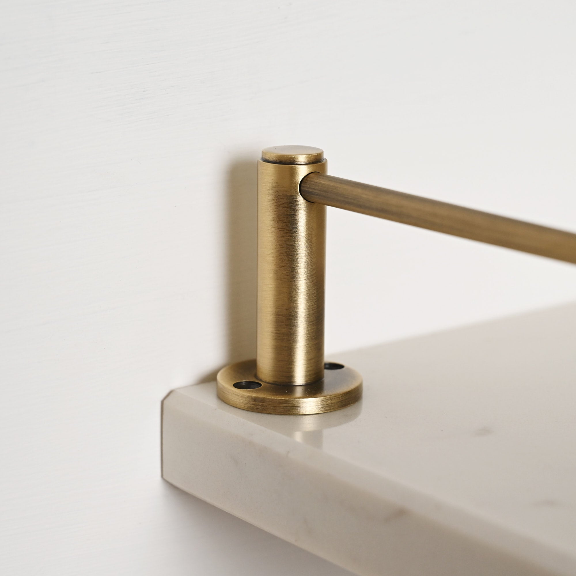 Round Bar Gallery Shelf Rail | Aged Brushed Brass - Gallery Rails - Yester Home - Yester Home